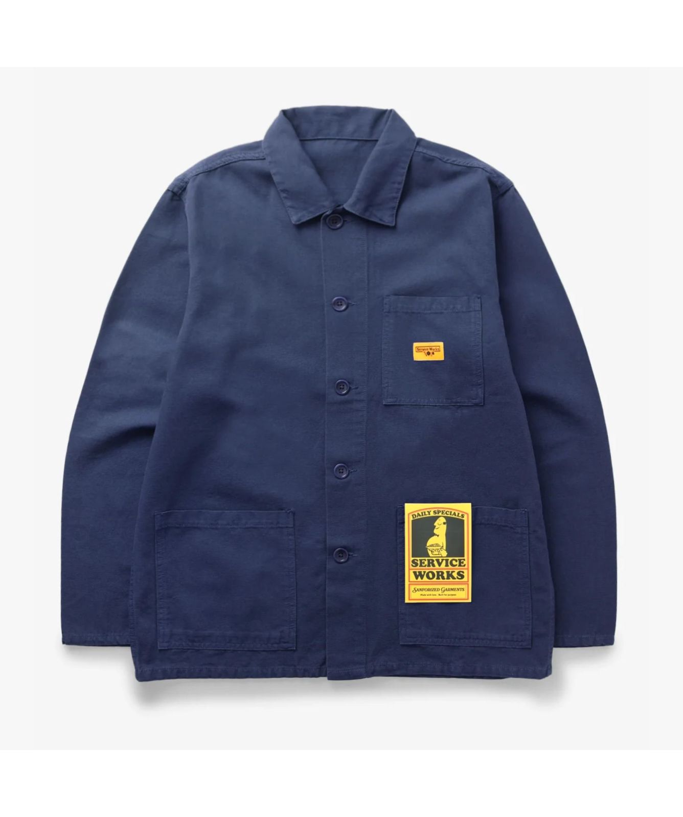 Service Works Canvas Coverall Jacket | Navy-SW-AW24-1043 -kular