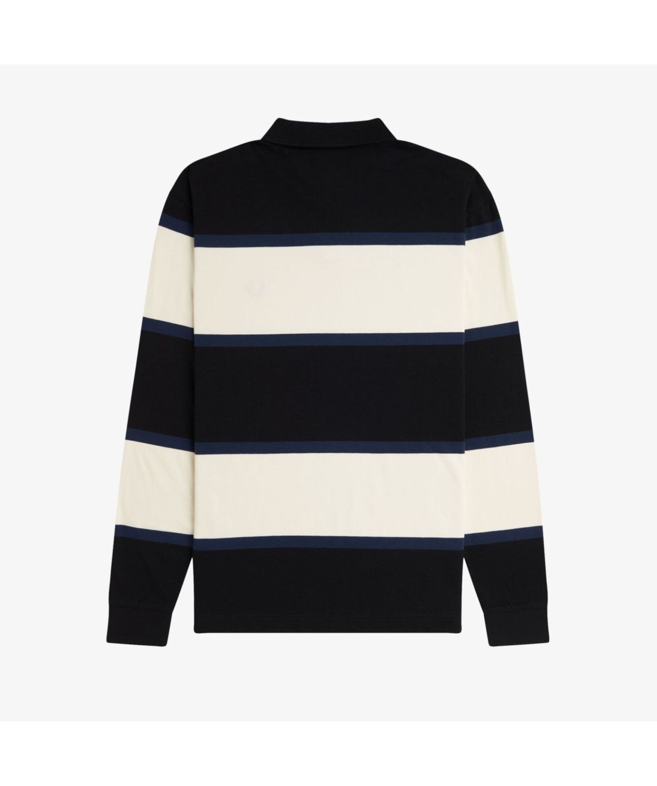 Fred Perry Long Sleeve Striped Polo Shirt | Navy-M8519-560