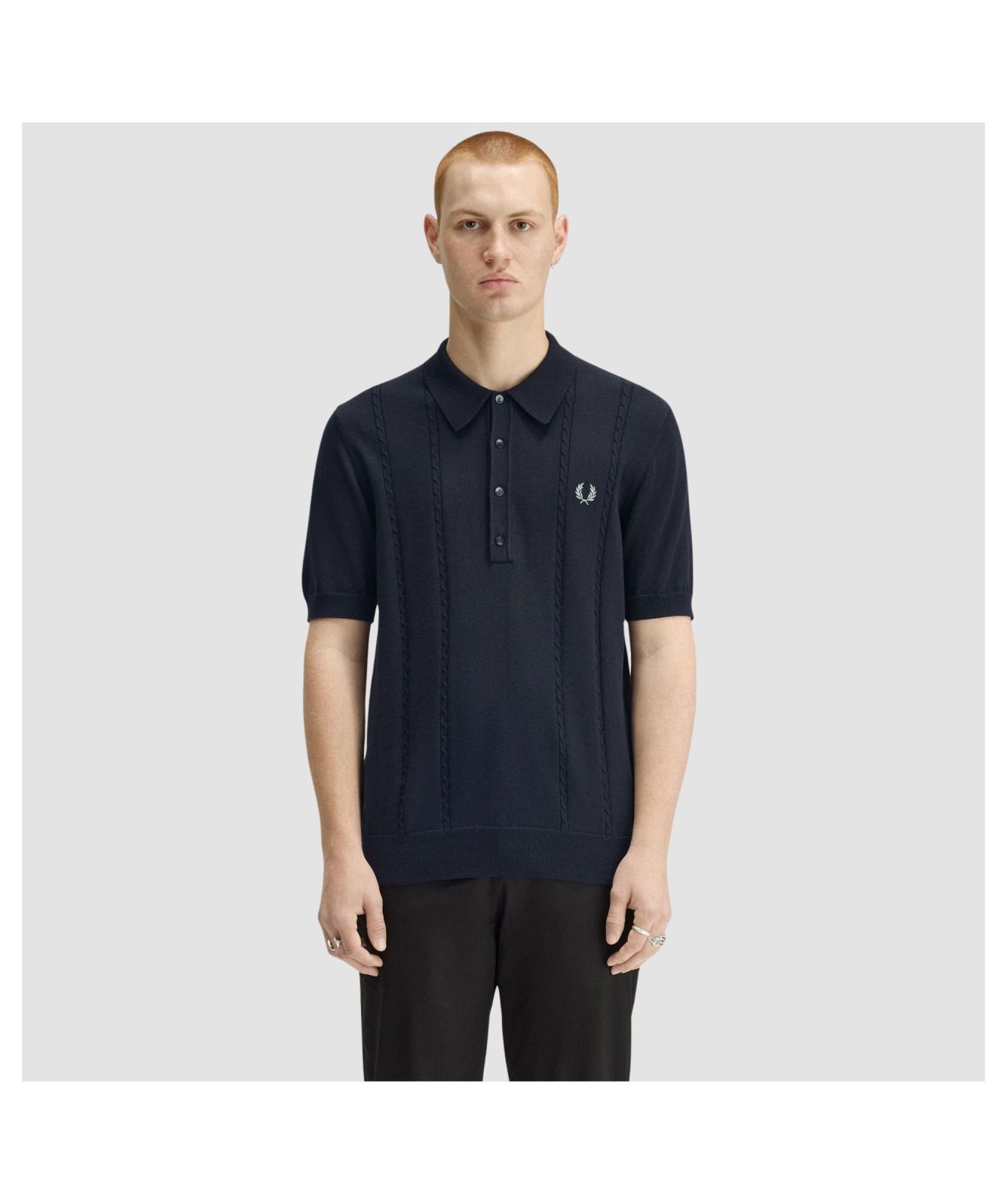 Men's Fred Perry Cable Knit Shirt | Kular Fashion
