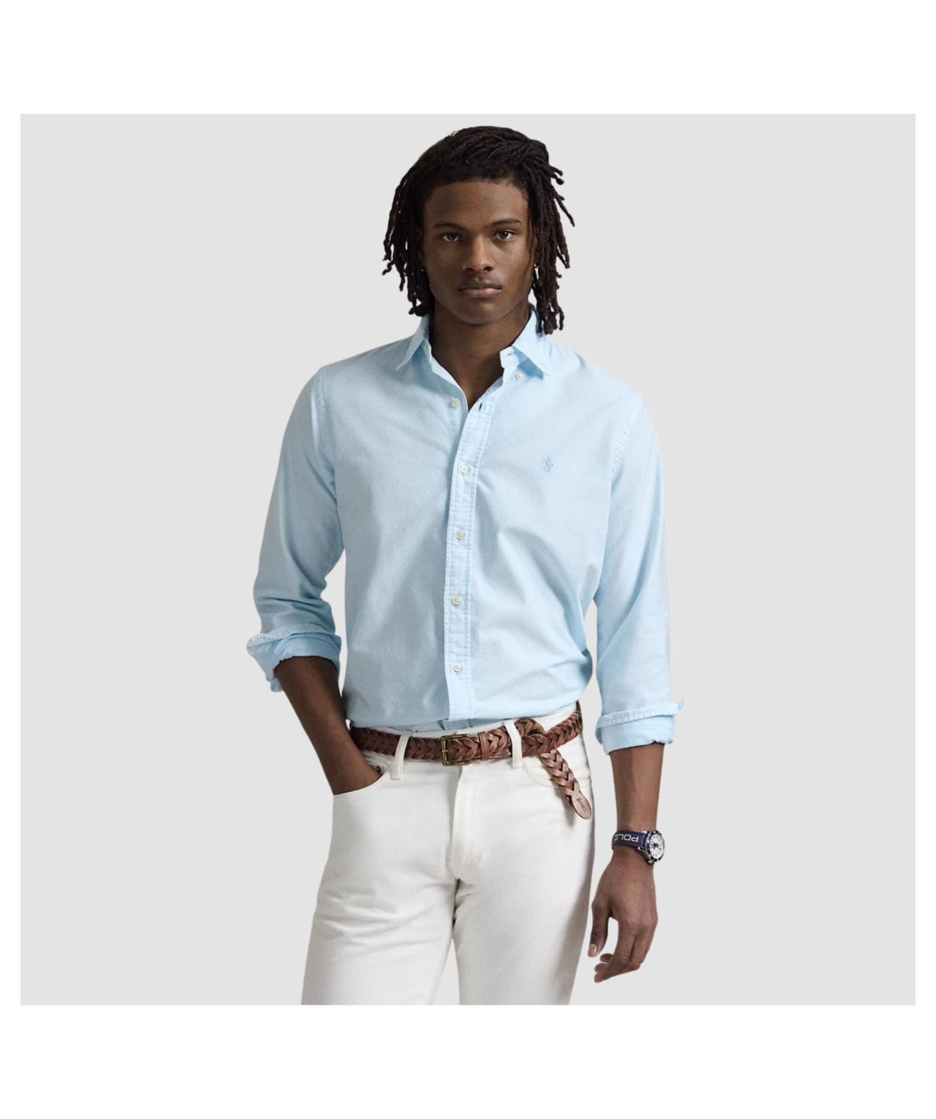 Polo Ralph Lauren Custom Fit Mineral-Dyed Oxford Shirt | Kular Fashion