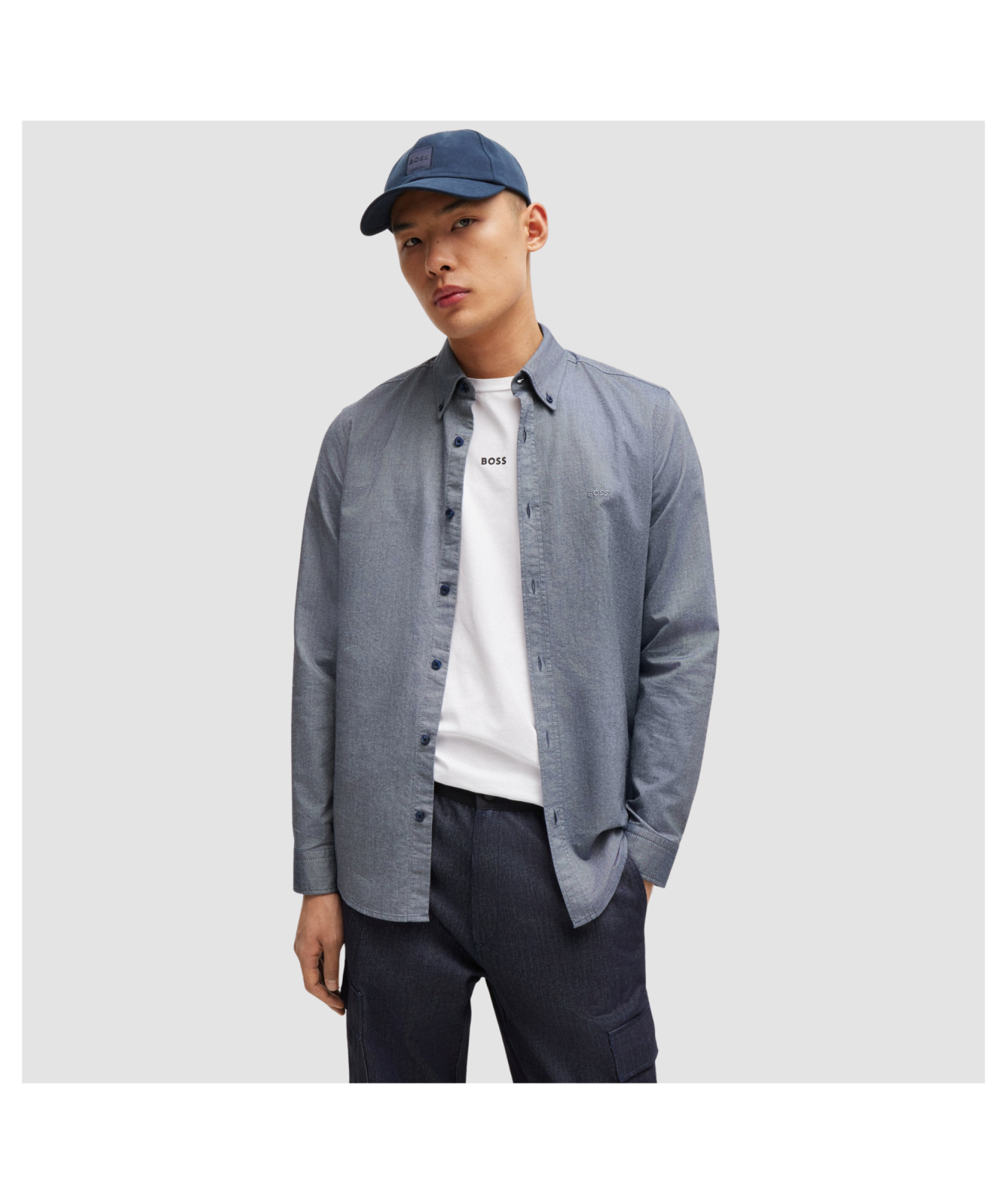 BOSS Long Sleeve Shirt | Regular-Fit Shirt In Oxford Cotton 