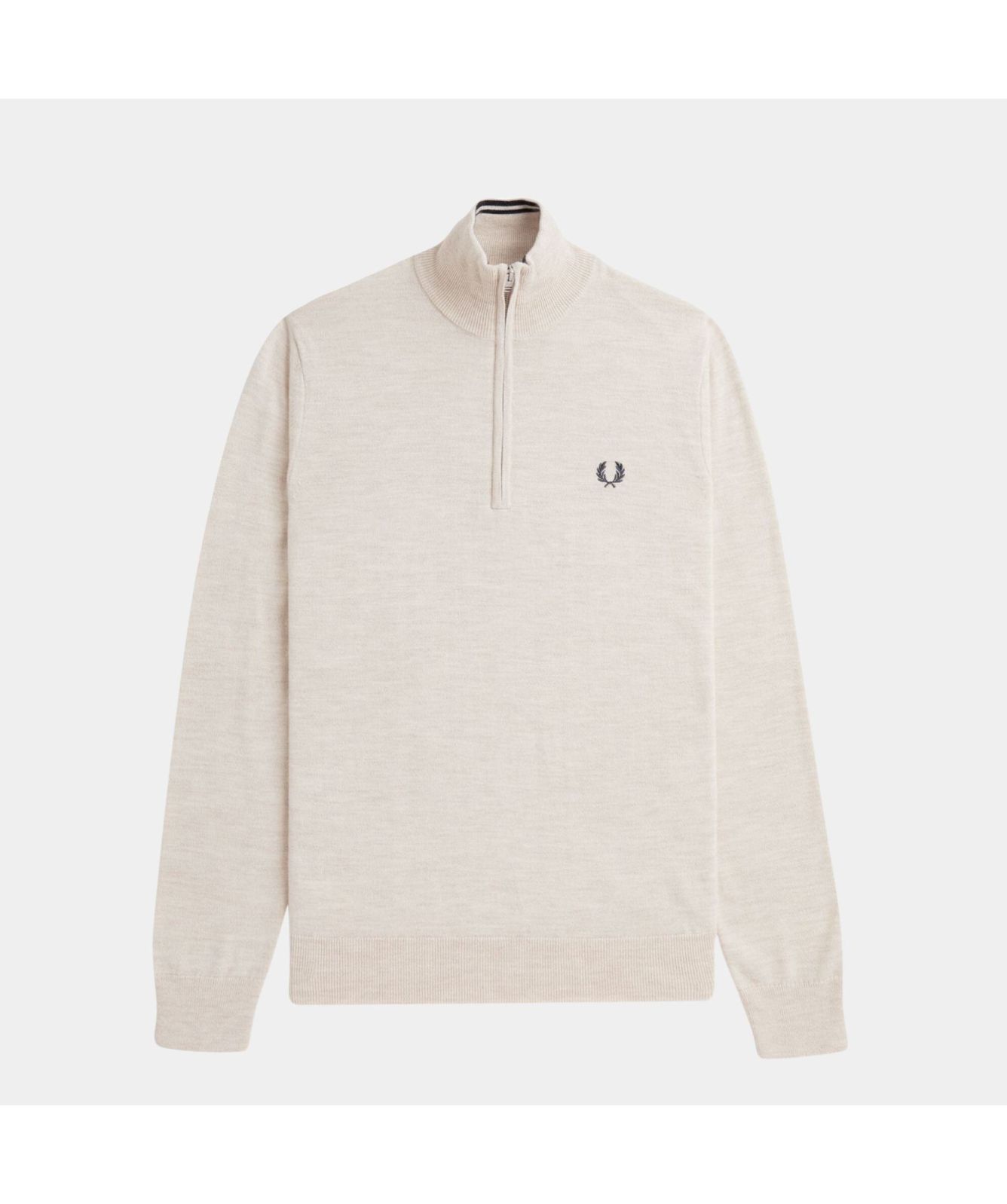 Fred Perry Classic ¼ Zip Men's Jumper | Beige-K7624-X23 -kular fashion