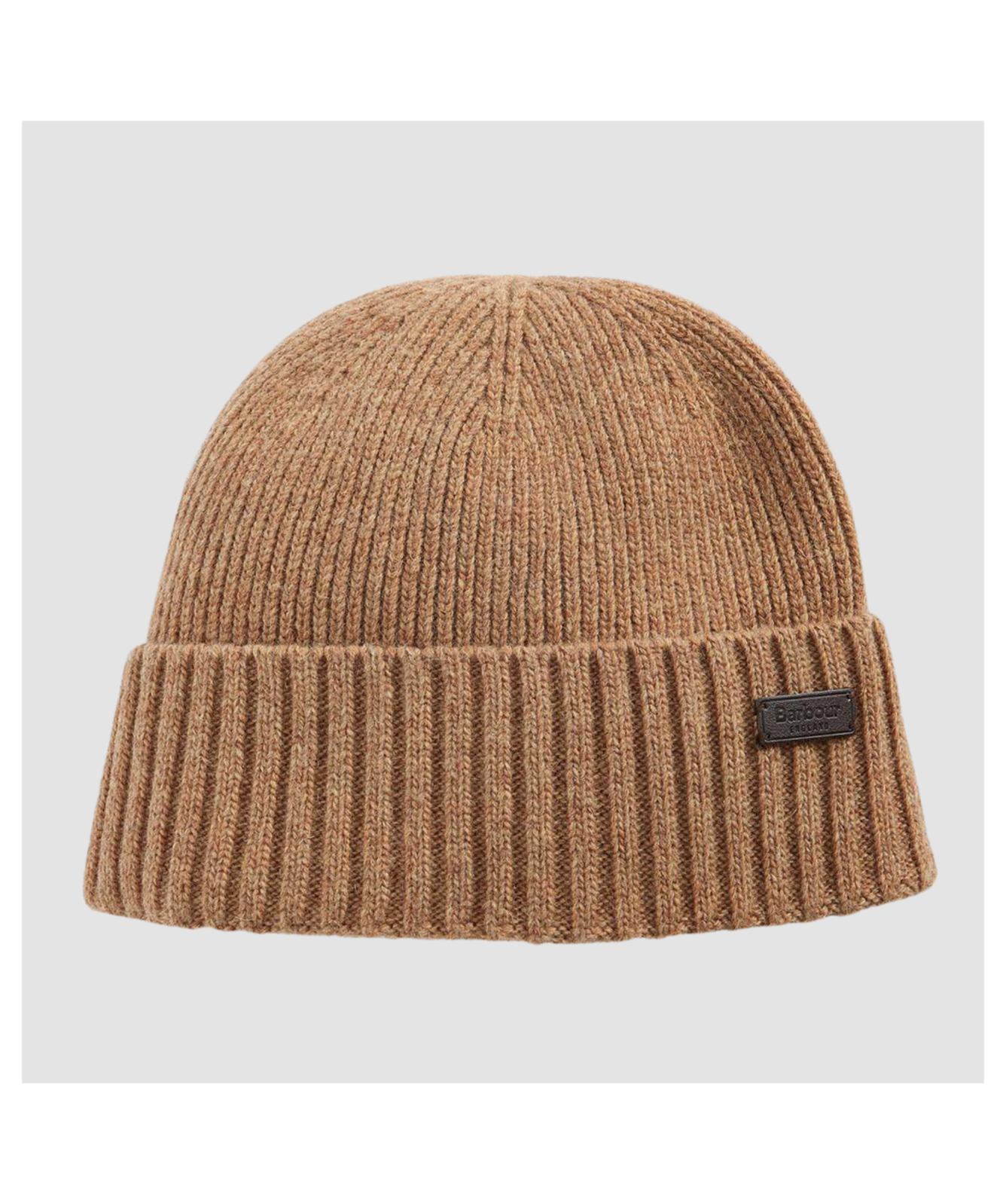 BARBOUR Darnick Olive Cotton BEANIE Knitted Toque Cuff unisex Cotton Beanie Ribbed Olive by Nudie Jeans Co - Meadow main image 2