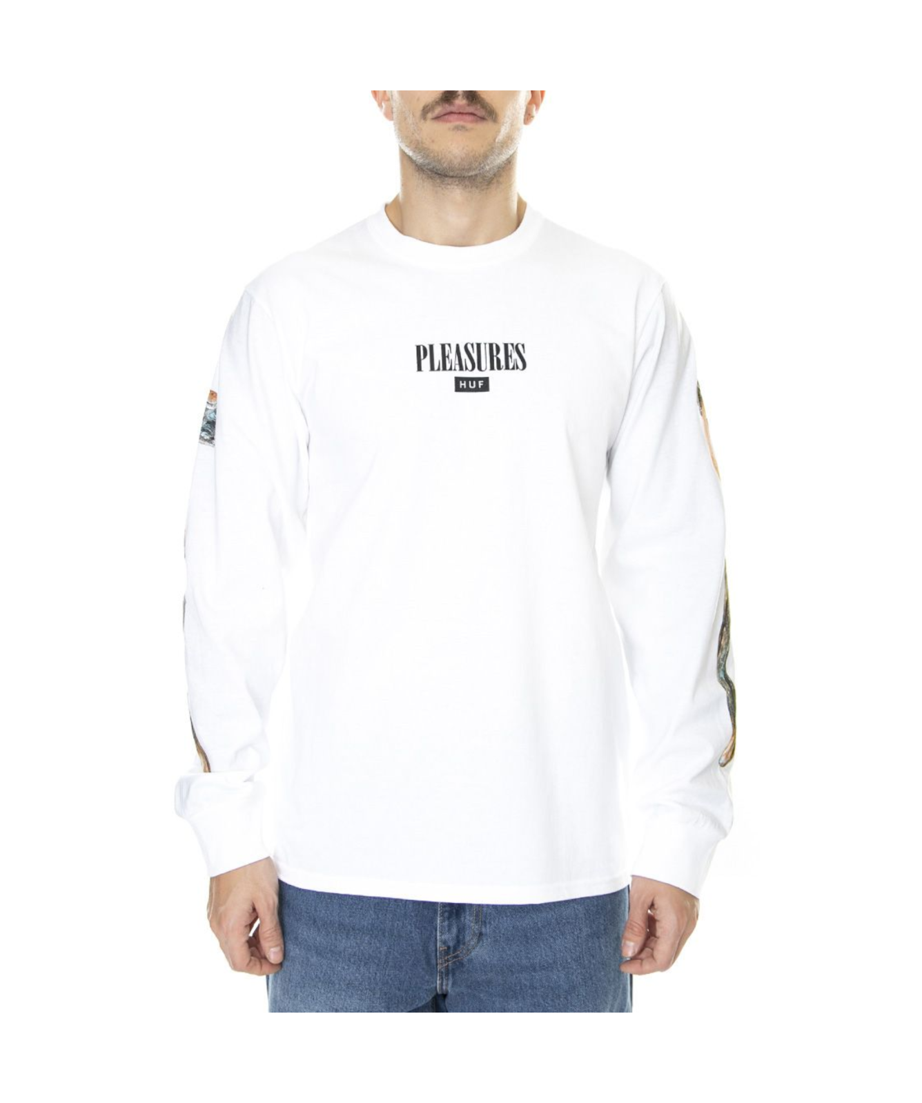 HUF Spore Long Sleeve T-Shirt | White - TS01798 | Kular Fashion
