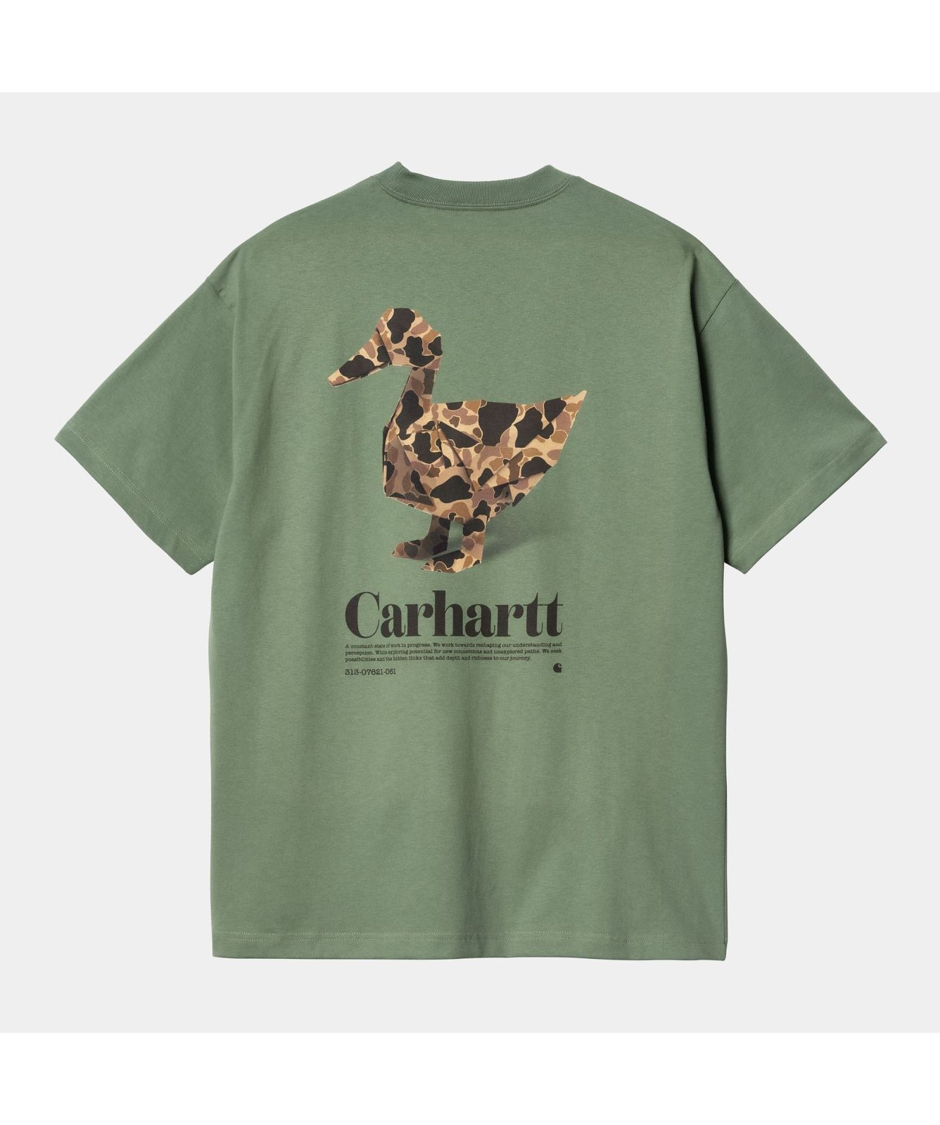 Carhartt WIP Fold Duck Men's T-Shirt | Green-I033967-29N-Navy-29L