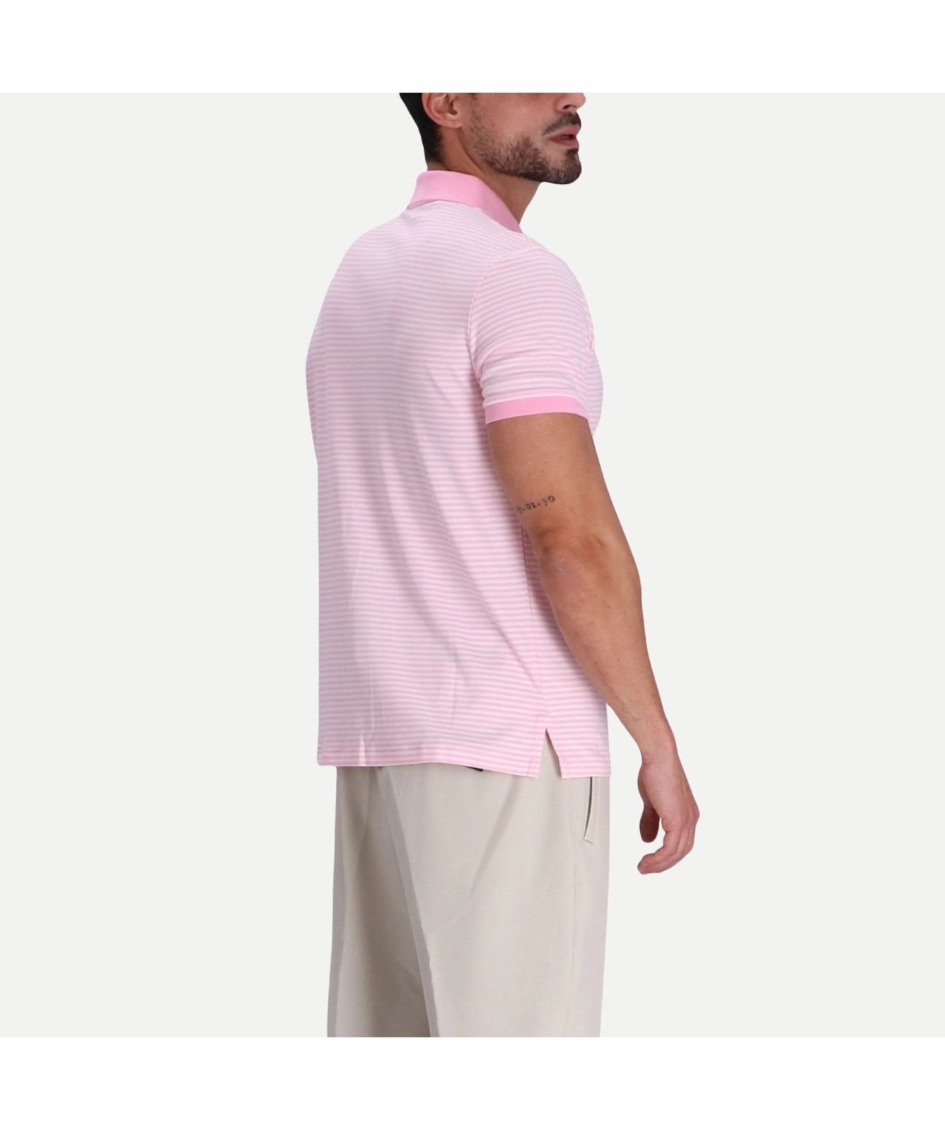 Polo Ralph Lauren Fine Stripe Polo T-Shirt | Pink