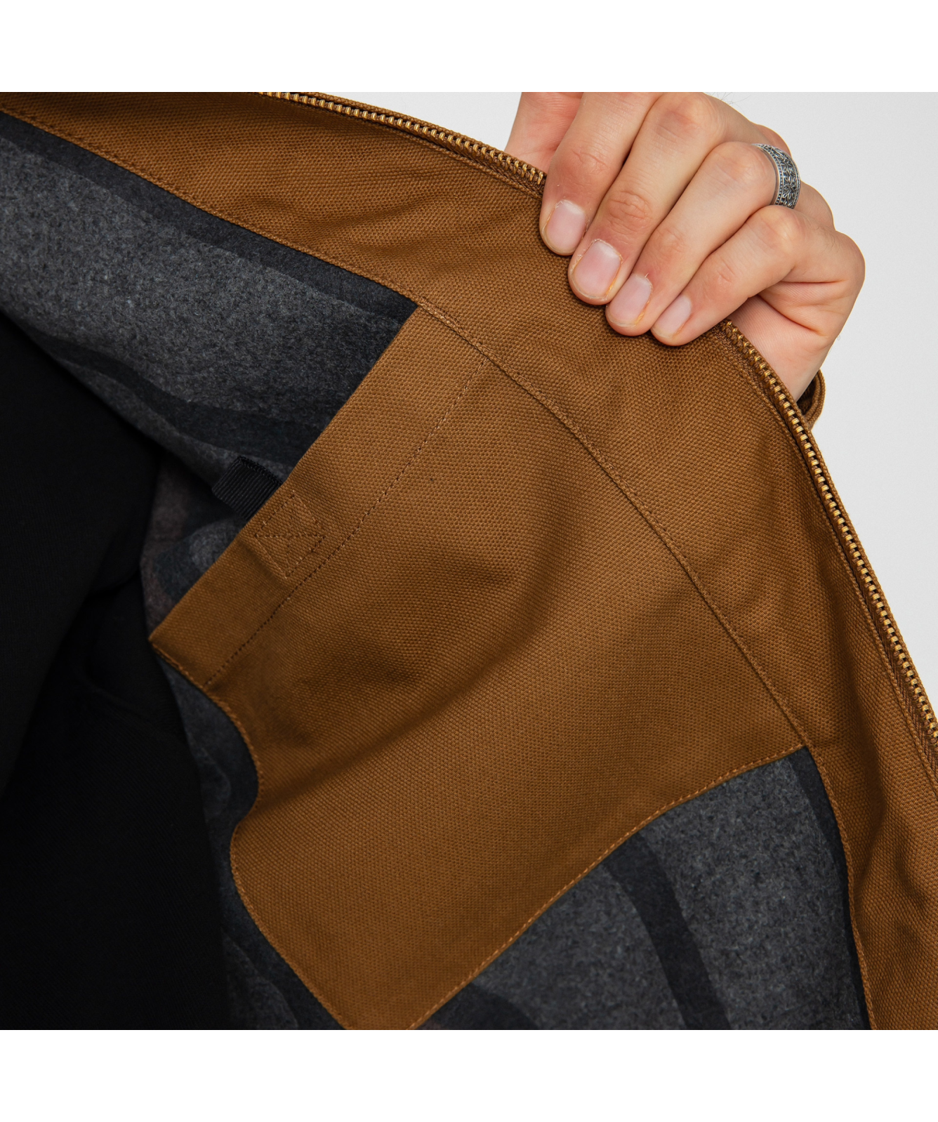 Carhartt WIP Lined Detroit Jacket | Hamilton Brown/Tobacco Rigid