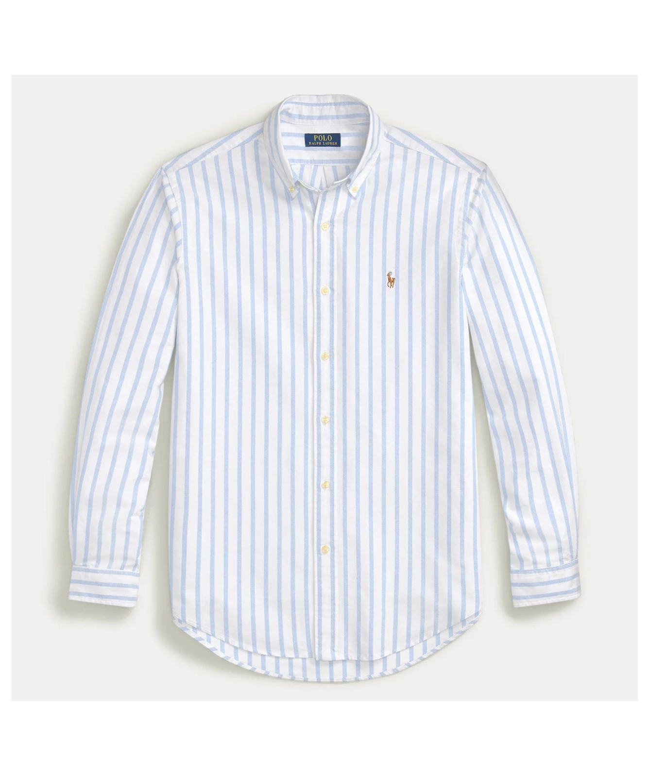 Polo Ralph Lauren Men's Slim Fit Striped Oxford Shirt | Blue