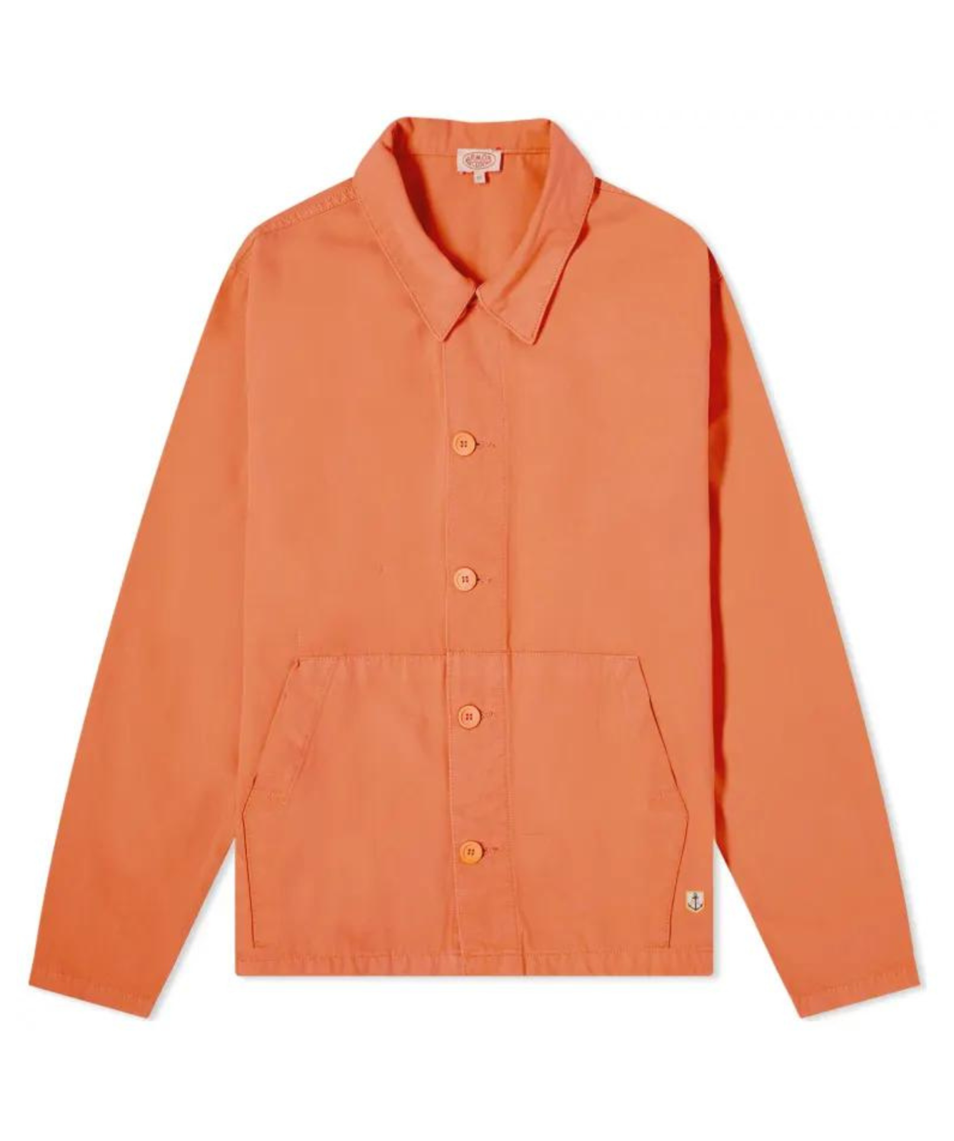 Armor Lux Fisherman's Jacket Mens Coat | Teal and Coral