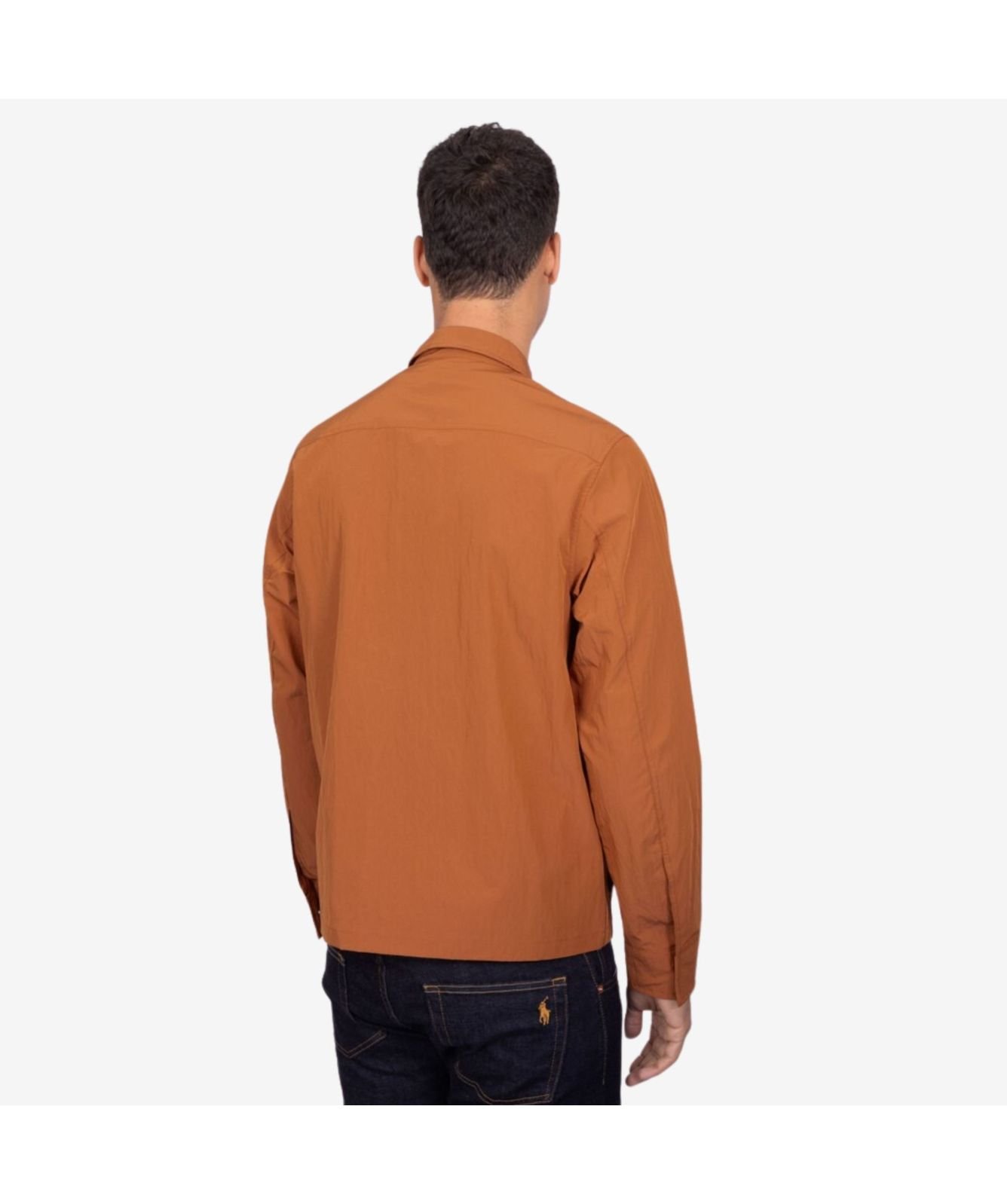 【極美品】FRED PERRY Collarless Overshirt Fred Perry Men's Collarless Overshirt in Anchor Grey Fred Perry