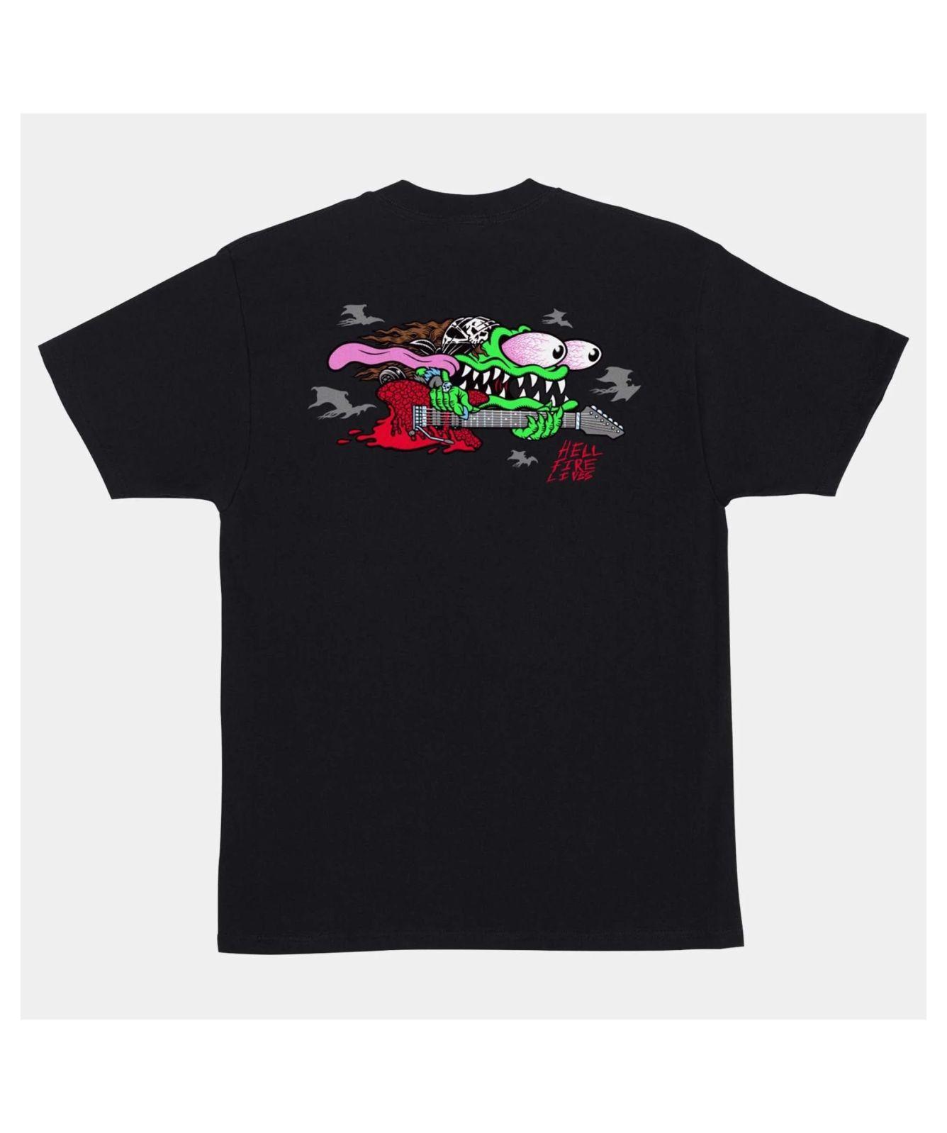 Santa Cruz x Stranger Things Eddie Slasher T-Shirt - Black & Blue 