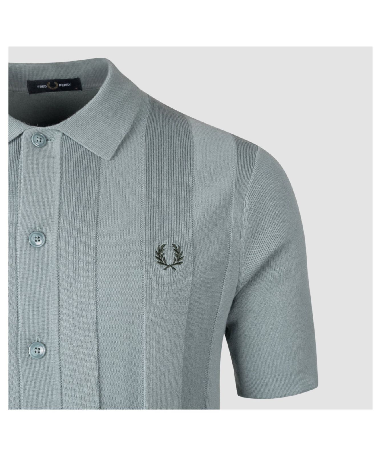 Men's Fred Perry Short-Sleeve Knitted Shirt | Kular Fashion