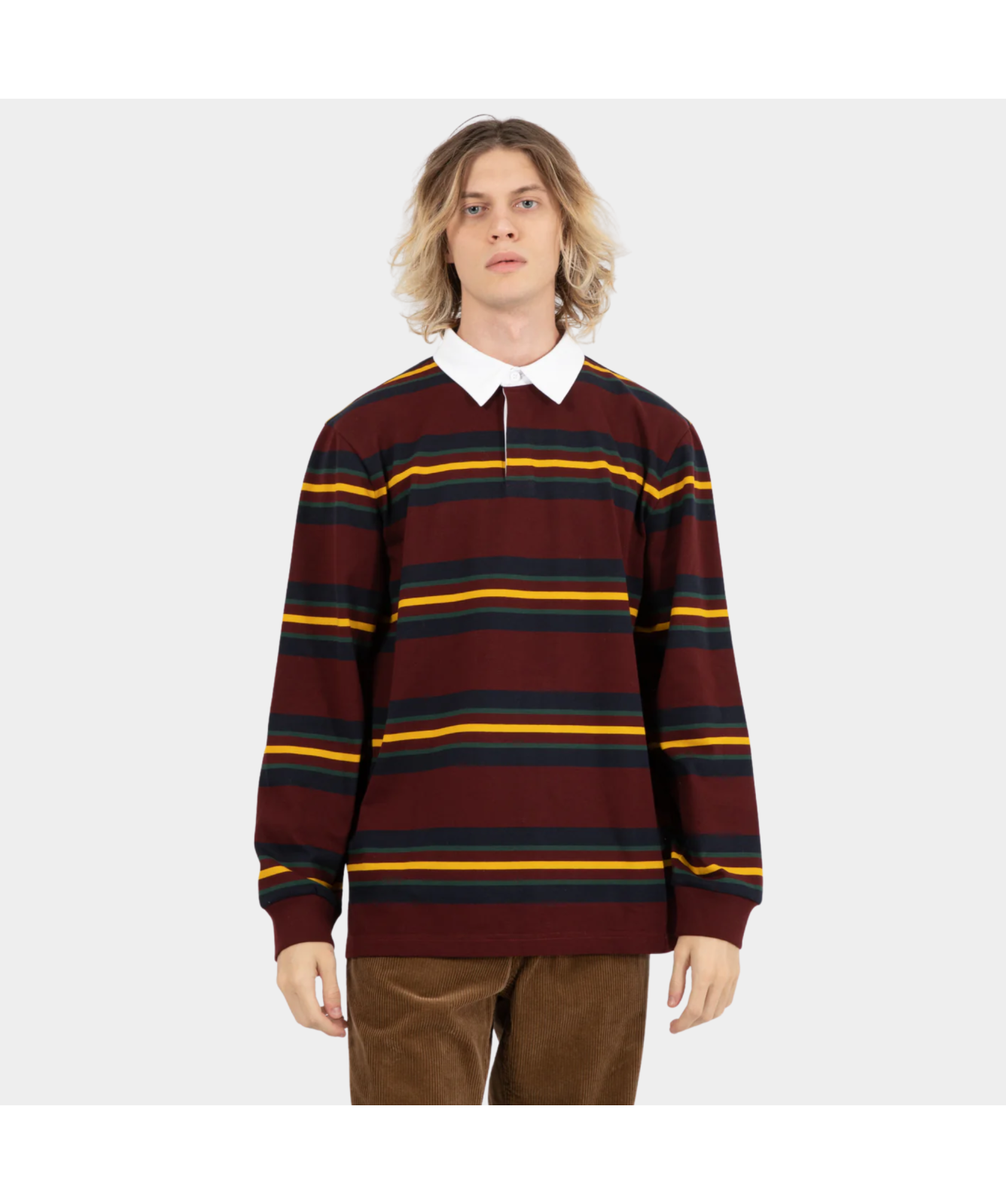 Carhartt WIP Long Sleeve Oregon Rugby Shirt | Wine 