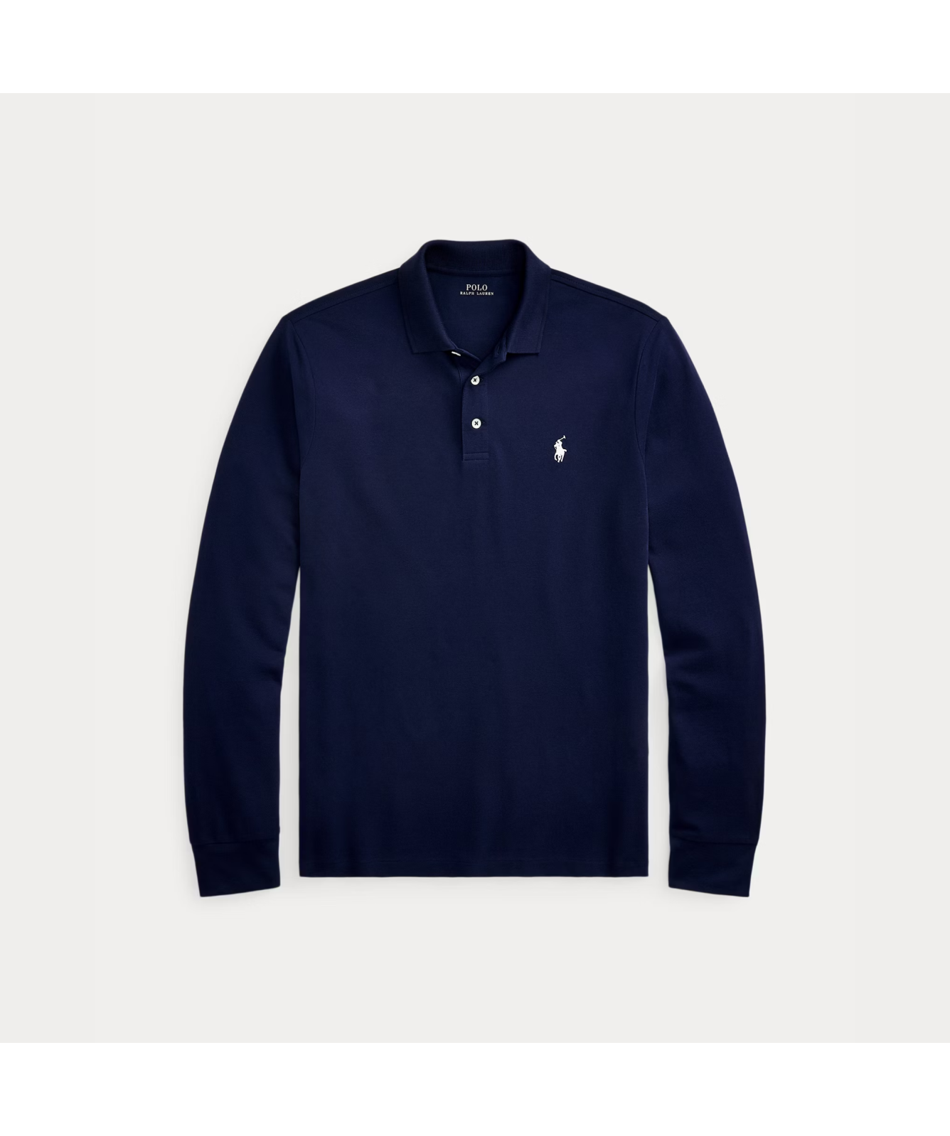 Polo Ralph Lauren Custom Slim Fit Stretch Mesh Long Sleeve Polo