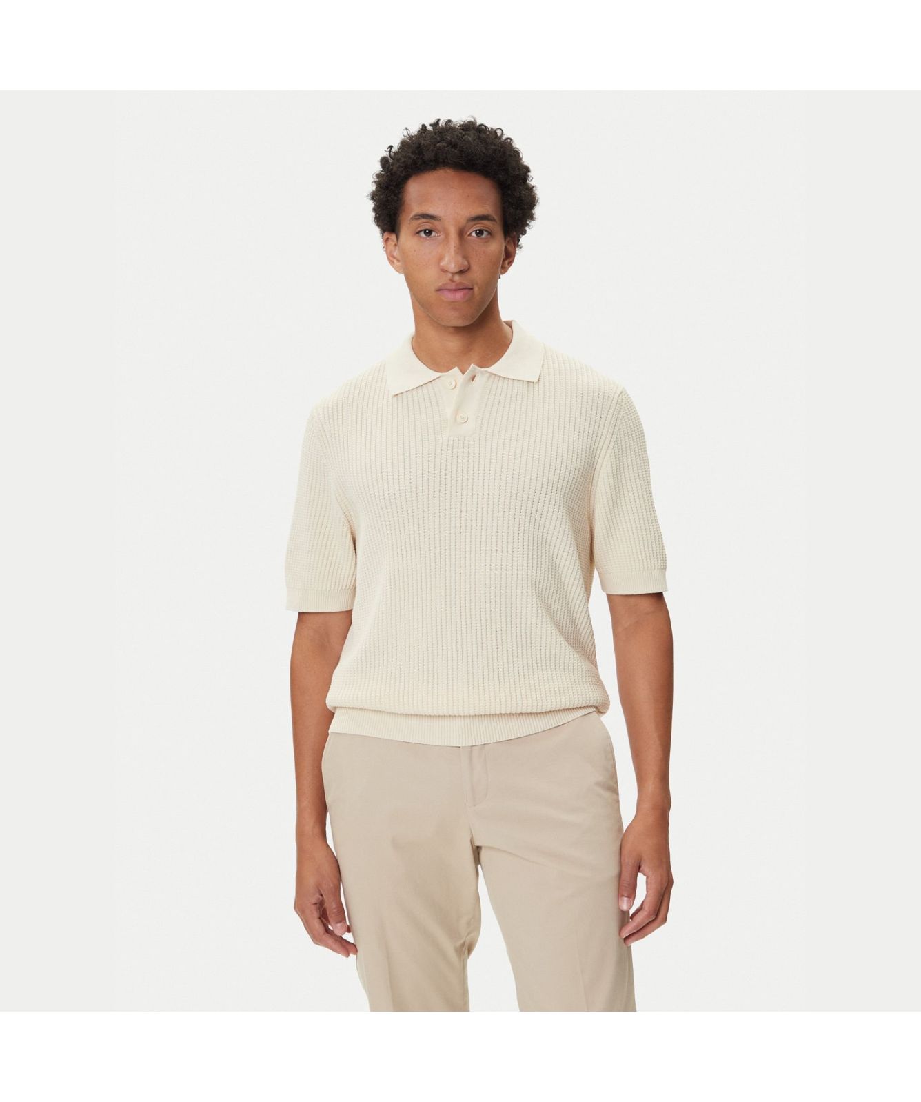 BOSS Akoppo Knitted Polo Shirt | Open Green - 50543670-370, Open