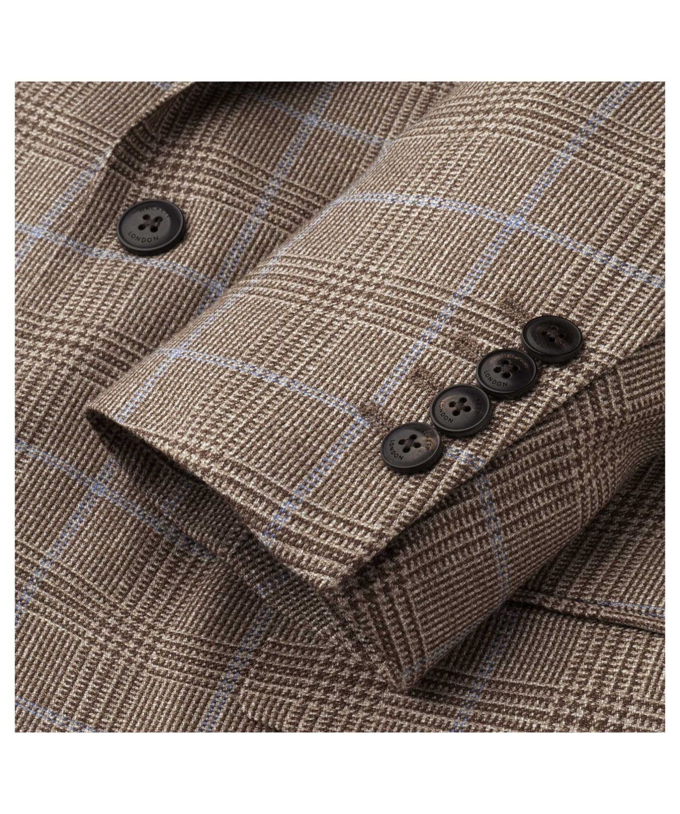 Men's Hackett London Classic Fit Check Blazer - Beige | Kular Fashion