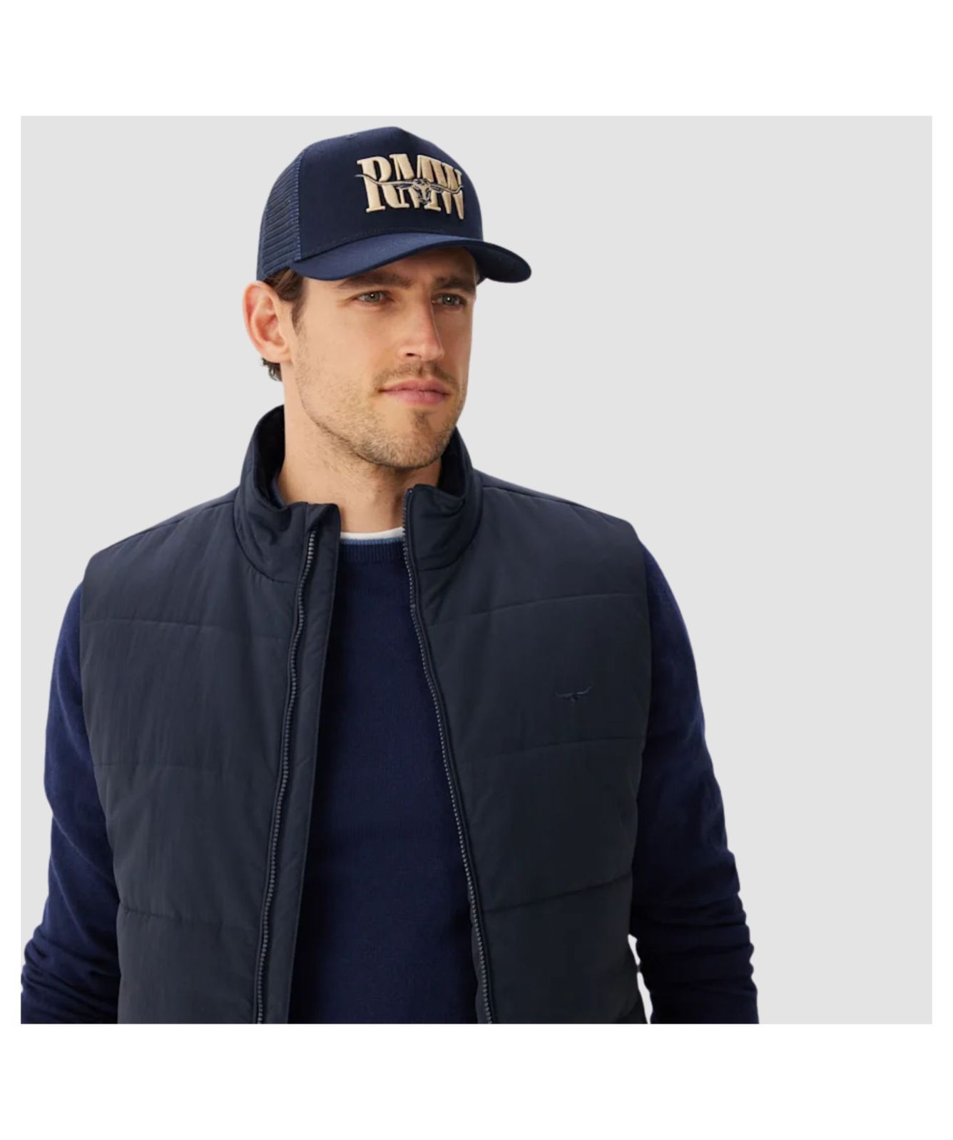 Rmw Cap Men's R.M. Williams Trucker Cap - Navy | Kular Fashion