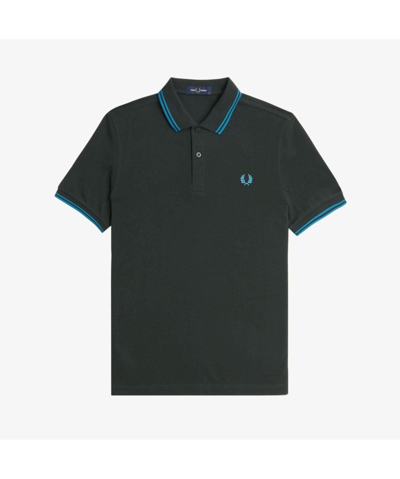 Fred Perry M3600 Twin Tipped Polo Shirt | Dark Green- M3600 Fred Perry M3600 Twin Tipped Polo Shirt | Dark Green- M3600