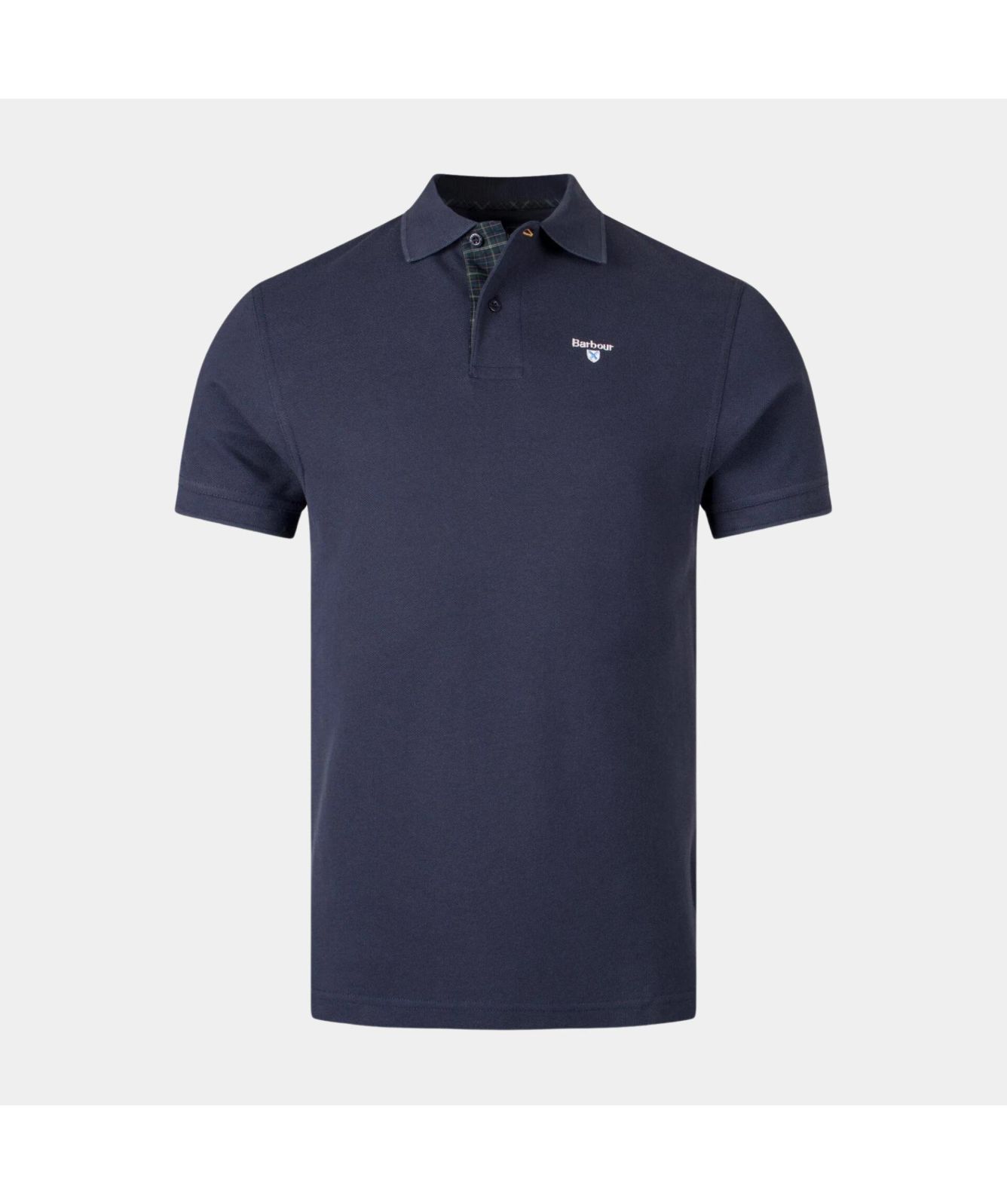 Tシャツ・カットソー Barbour SS25 Tartan pique polo shirt (MML0012 WH11) Barbour | Tartan Pique Polo Shirt | Livingston