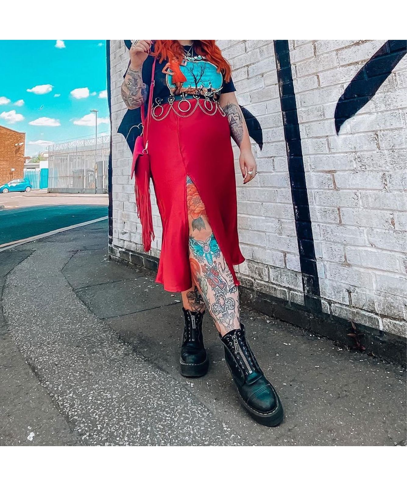 Martens Sinclair Milled Nappa Leather Platform Womens Boots