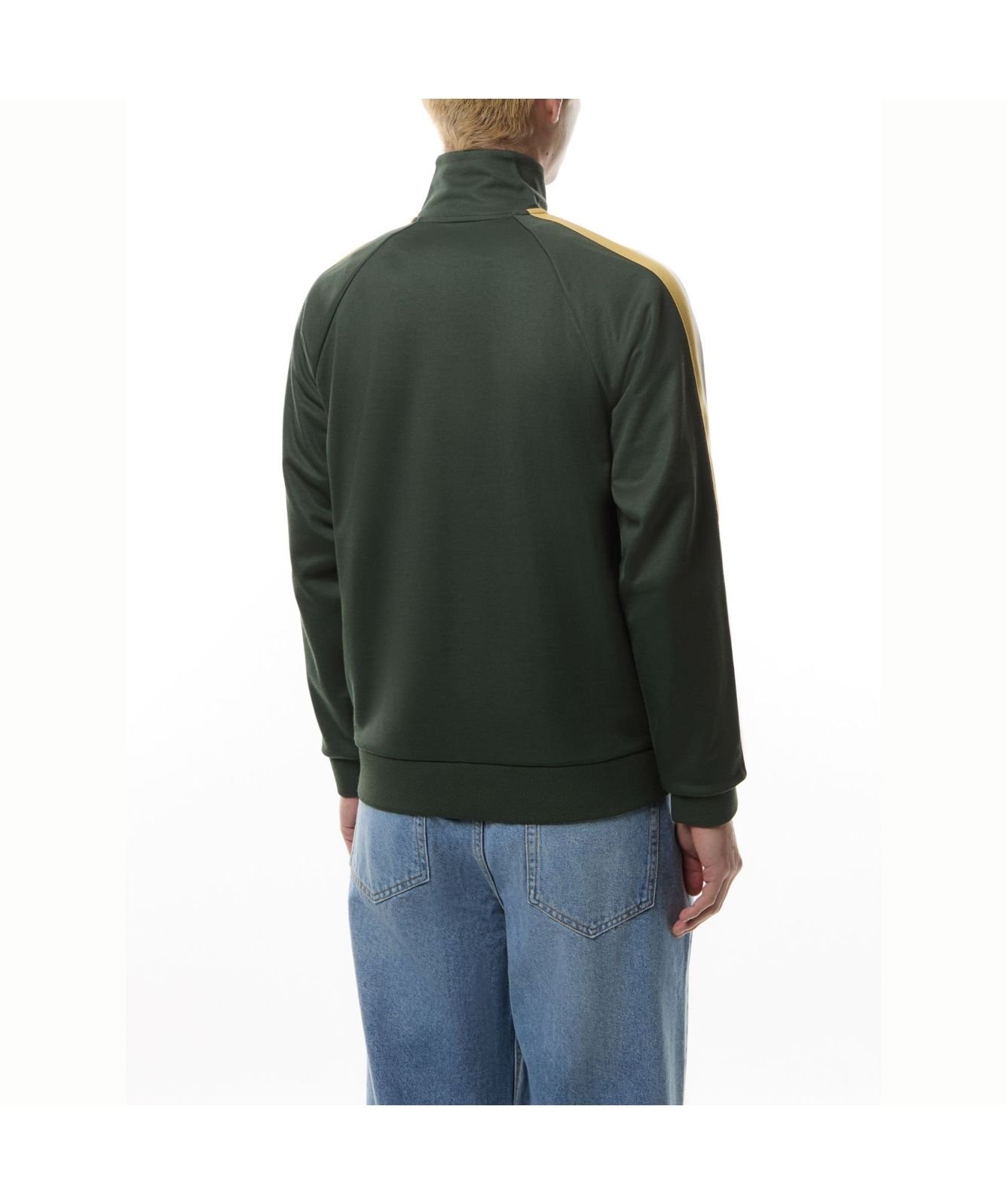Fred Perry Two Colour Tape Track Jacket | Green -J9045-X89