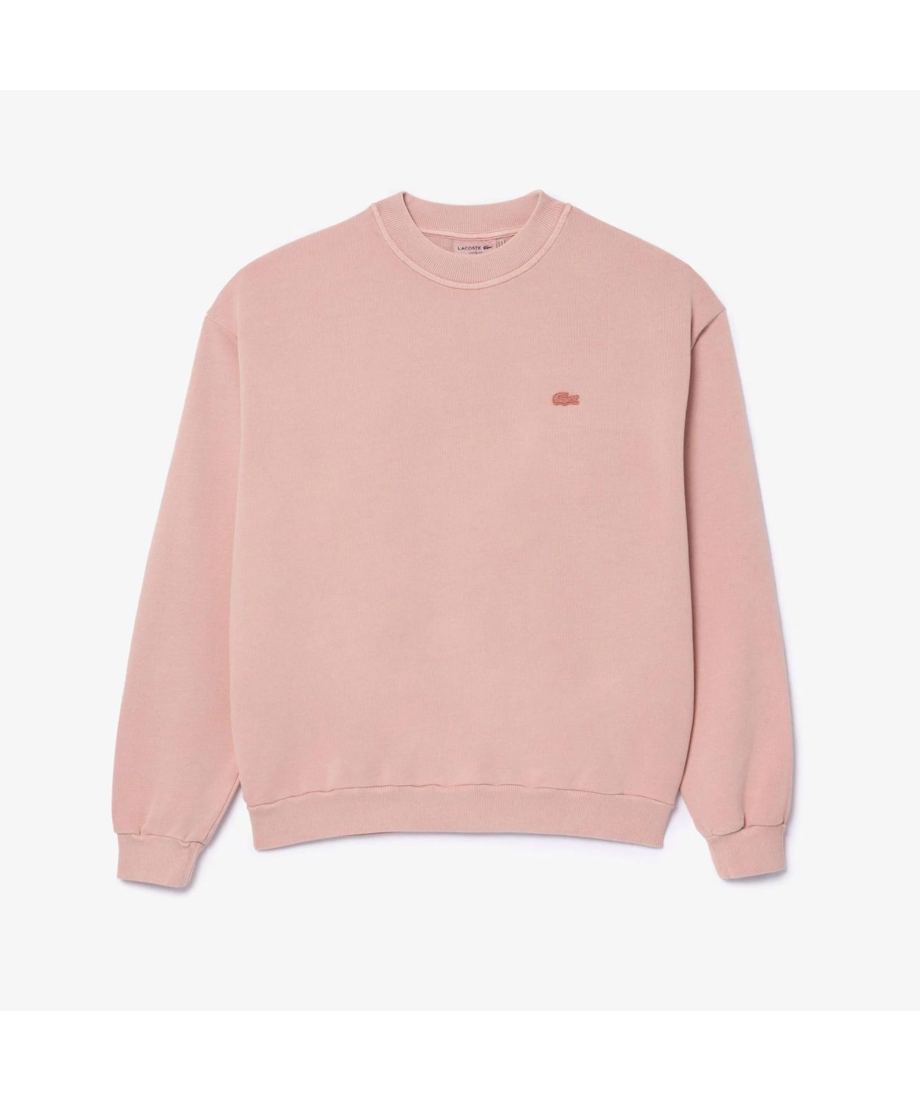 Lacoste Men's Loose Fit Natural Dye Sweatshirt Mustard or Rose