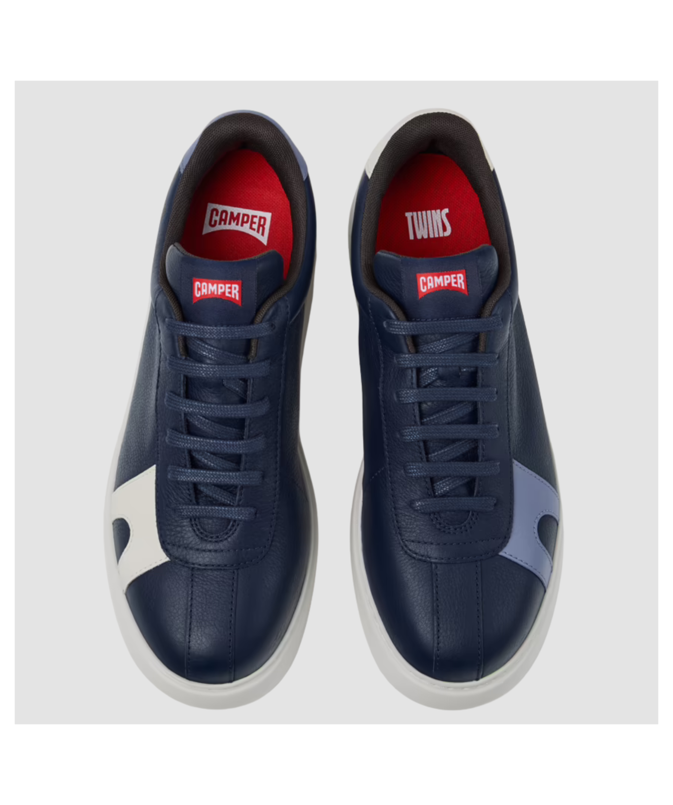 Camper Trainers | Twins Leather Trainers | Blue - K100743-045