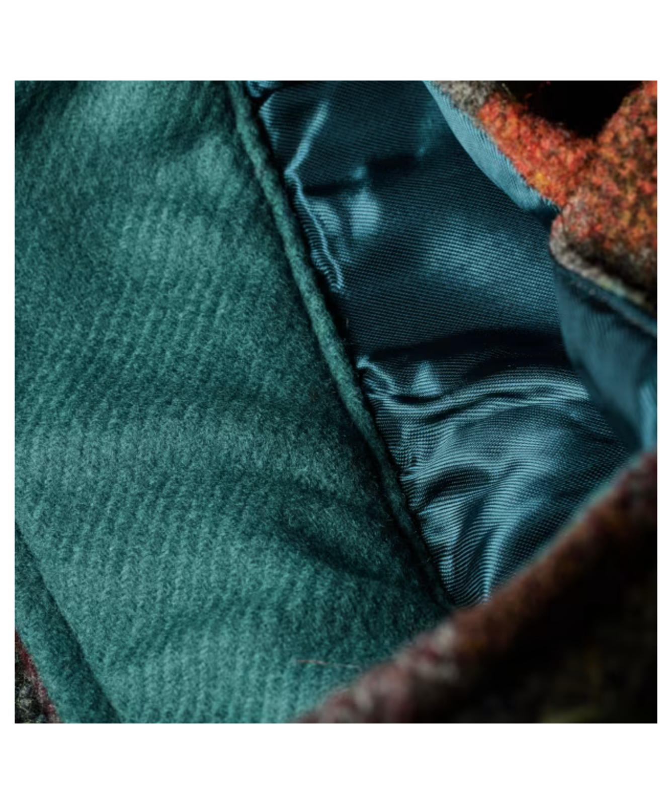 Paul Smith Jacquard Check Wool Zip Jacket | Teal - M2R-669Z
