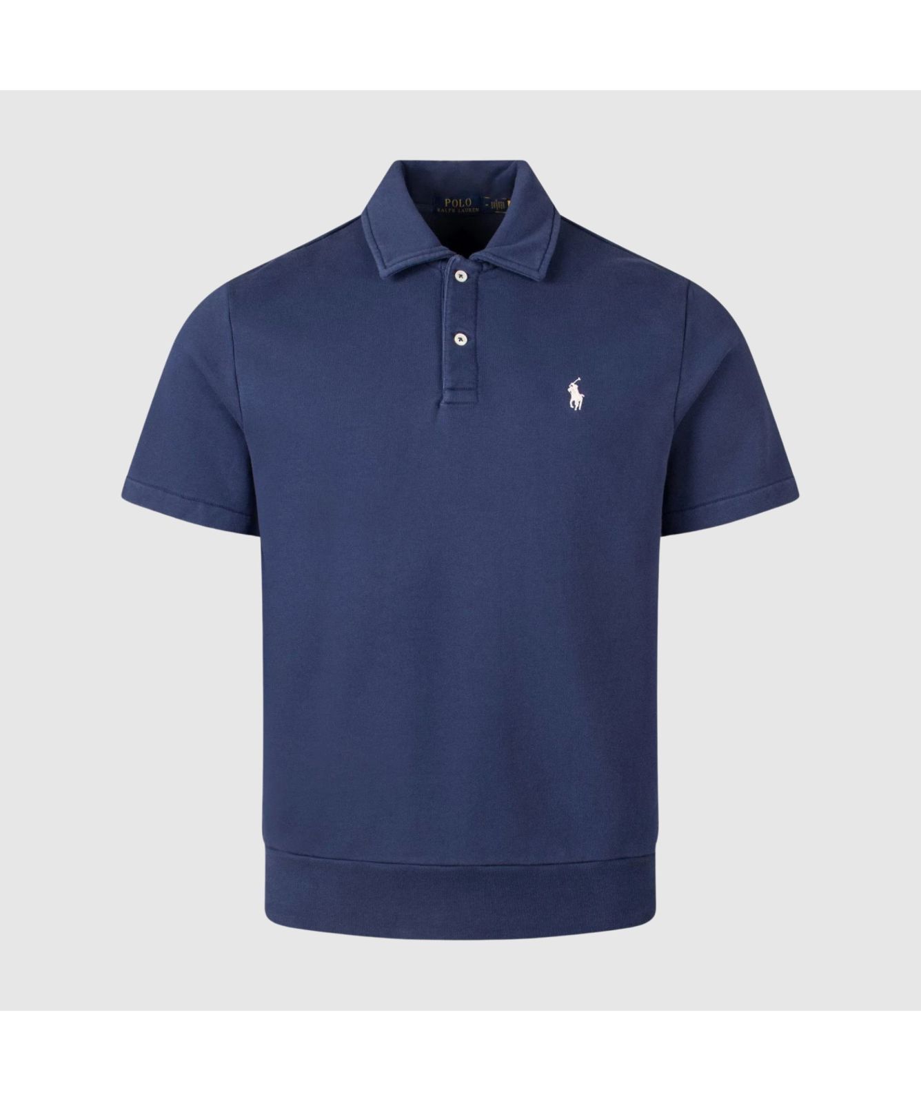 Polo Ralph Lauren Short Sleeve Sweat Polo Shirt | Navy