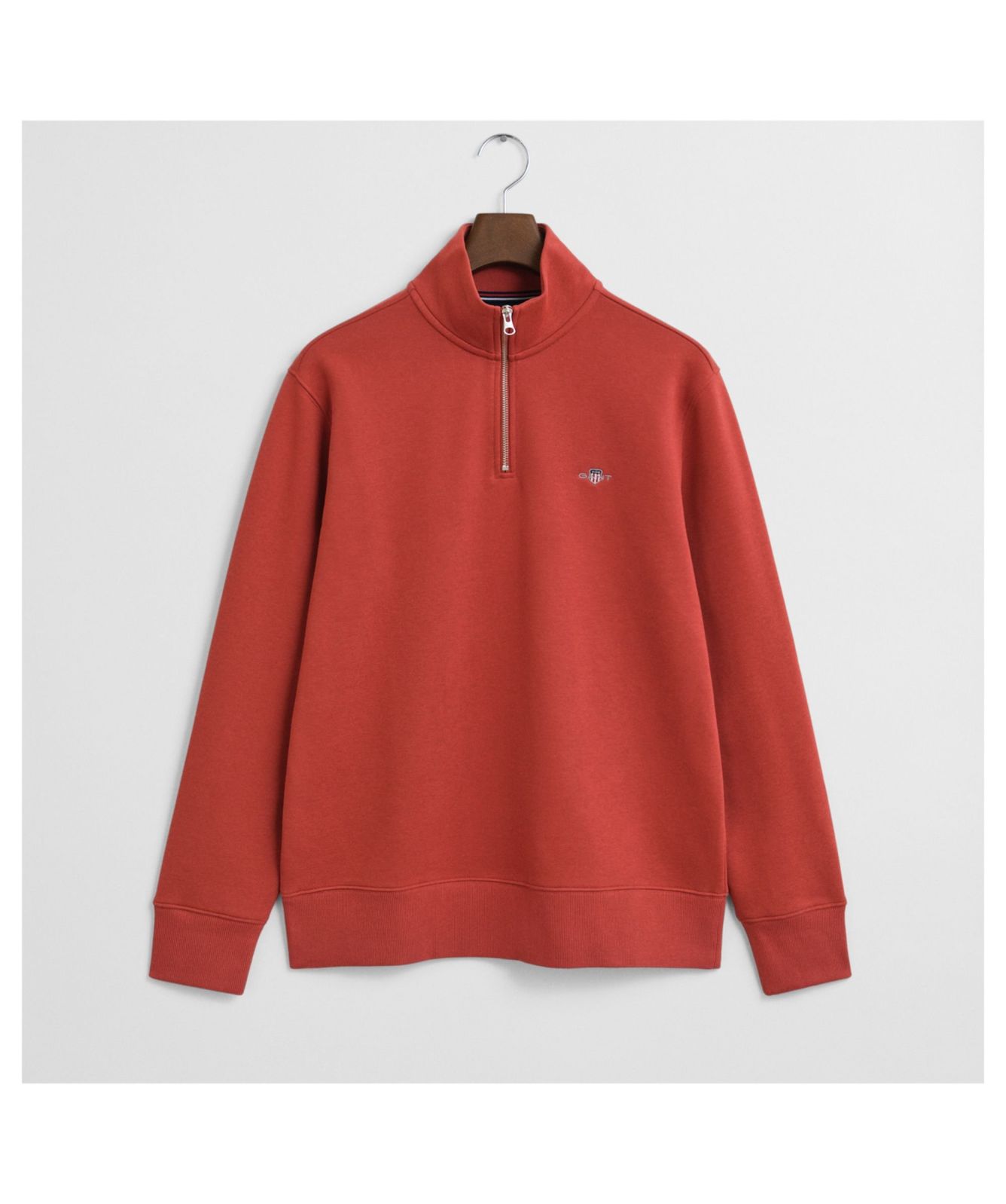 GANT Shield Half-Zip Sweatshirt | Woody Beige - 2008005-224