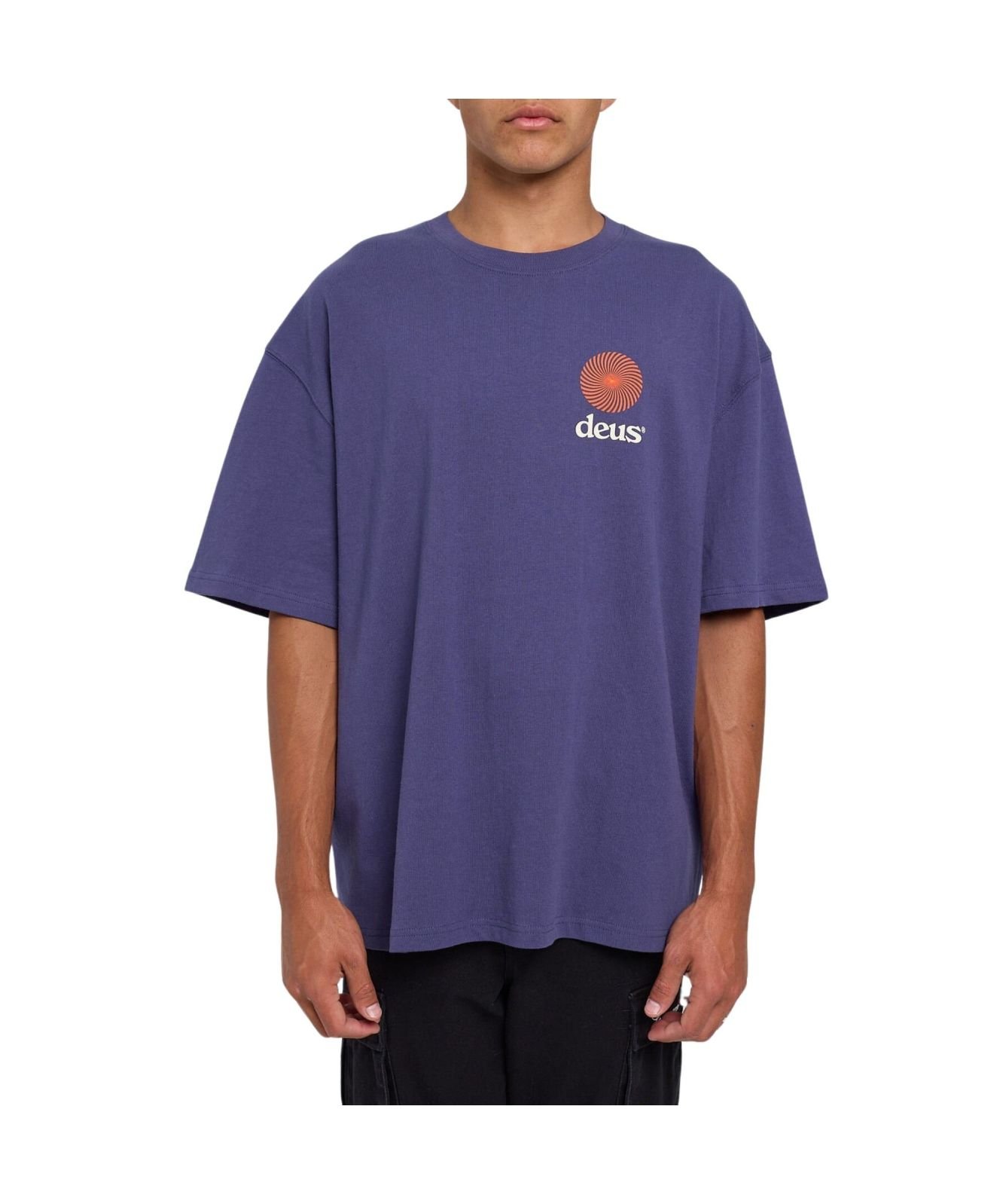Deus Ex Machina Oversize Fit Strata T-Shirt | Blue-DMF241762