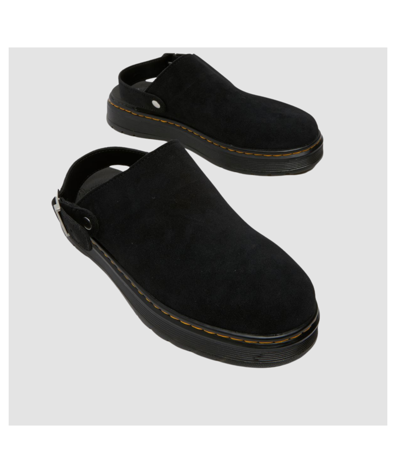 サンダル DR.MARTENS Men Sandals 40666001 BLACK Black Dr Martens Brookline Mule Suede Sandals | Black - 40666001