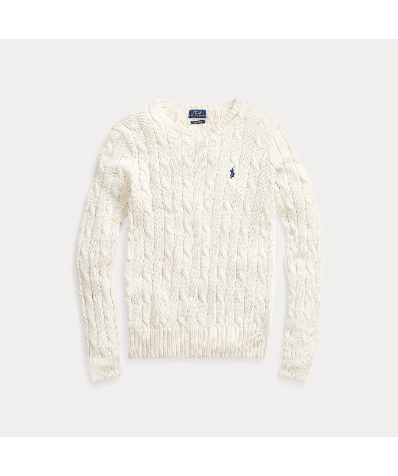 ★★POLO RALPH LAUREN★★ W Slim Fit Cable Knit Sweater Crea ujEZvLnXySAjJvP4EnCL910Iq5EtZA