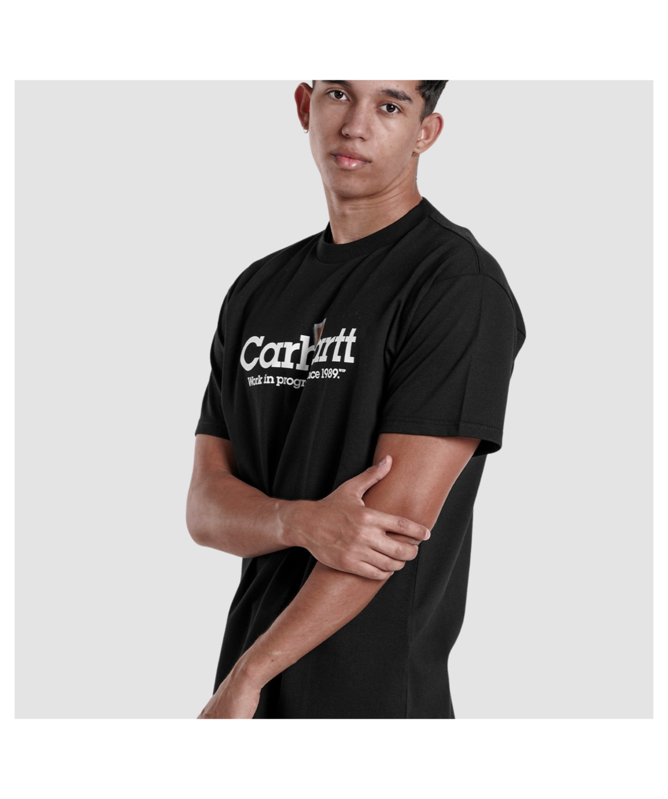 ★ドイツ発*carhartt WIP*新作*Label Script Tシャツ/BLACK★ Carhartt WIP Label Script T-Shirt | Black - I034421_89_XX