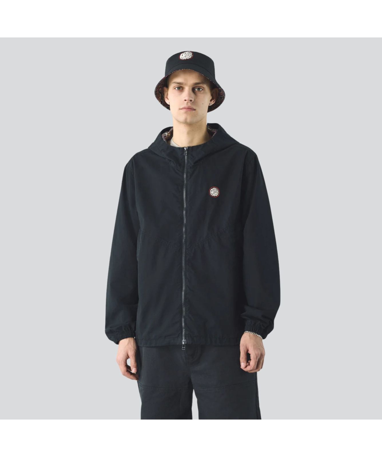 Pretty Green Feltham Hooded Jacket Black-G25Q1MUOUT002, Khaki