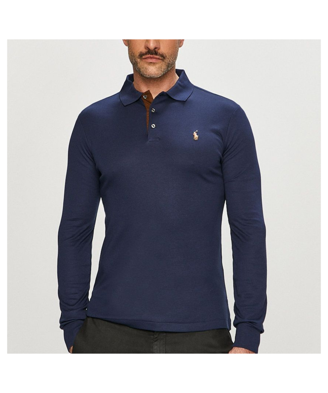 ラルフローレン　CUSTOM SLIM FIT POLO Polo Ralph Lauren Custom Slim Fit Solid Mesh Polo Shirt