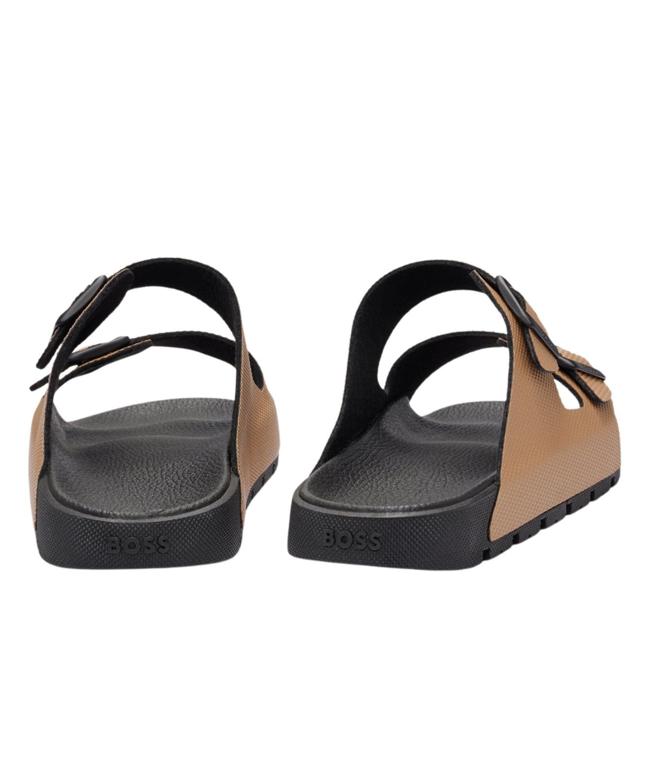 サンダル BOSS Men Sandals Beige 50505540 275 BOSS - All-gender twin-strap sandals with structured uppers