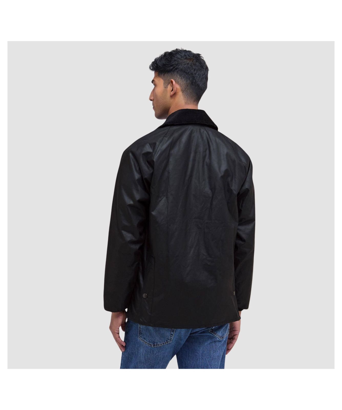 Men's Barbour Bedale Waxed Jacket - Classic Black | Kular Fashion
