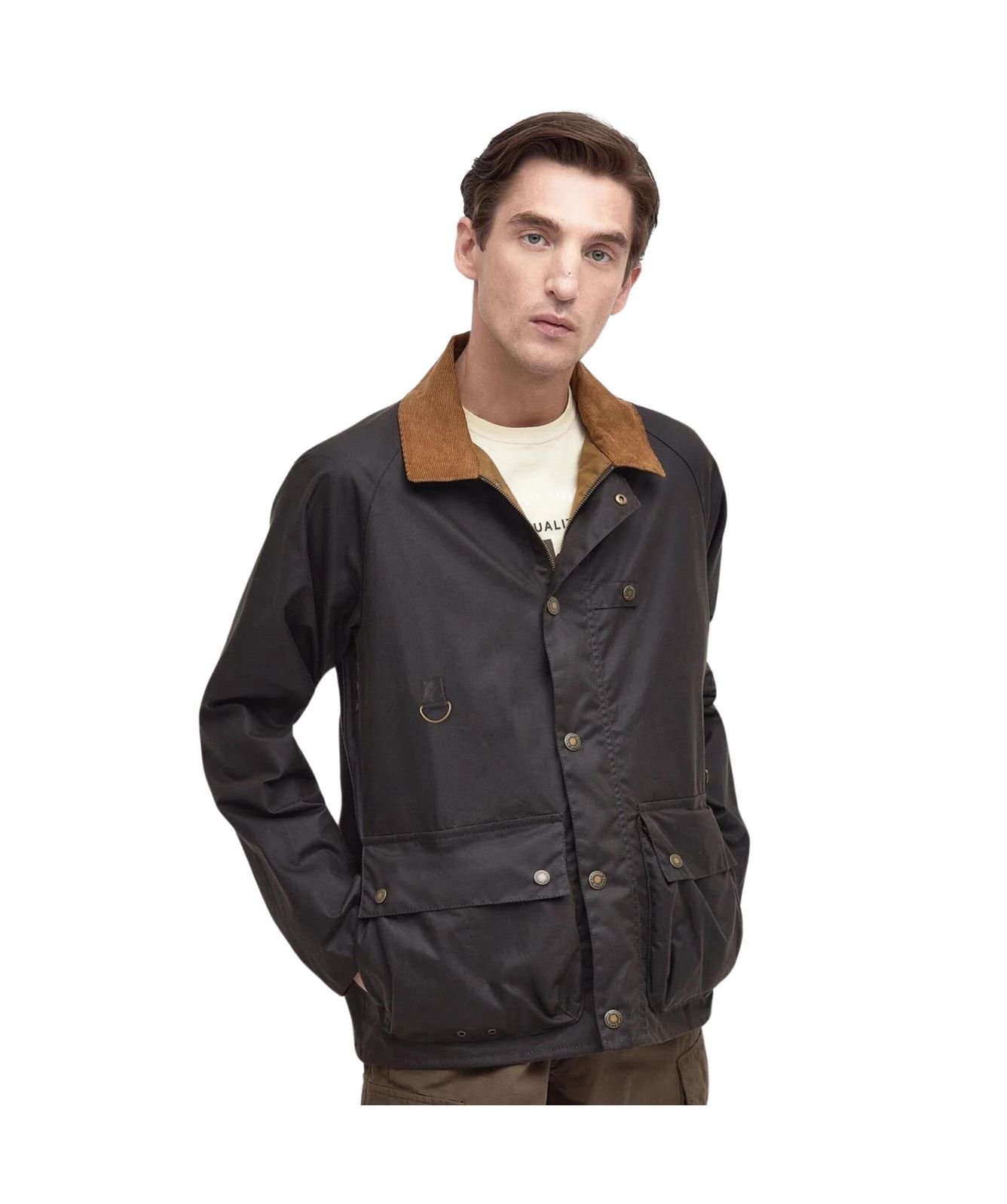 Barbour Utility Spey Waxed Jacket | Olive MWX2287OL71