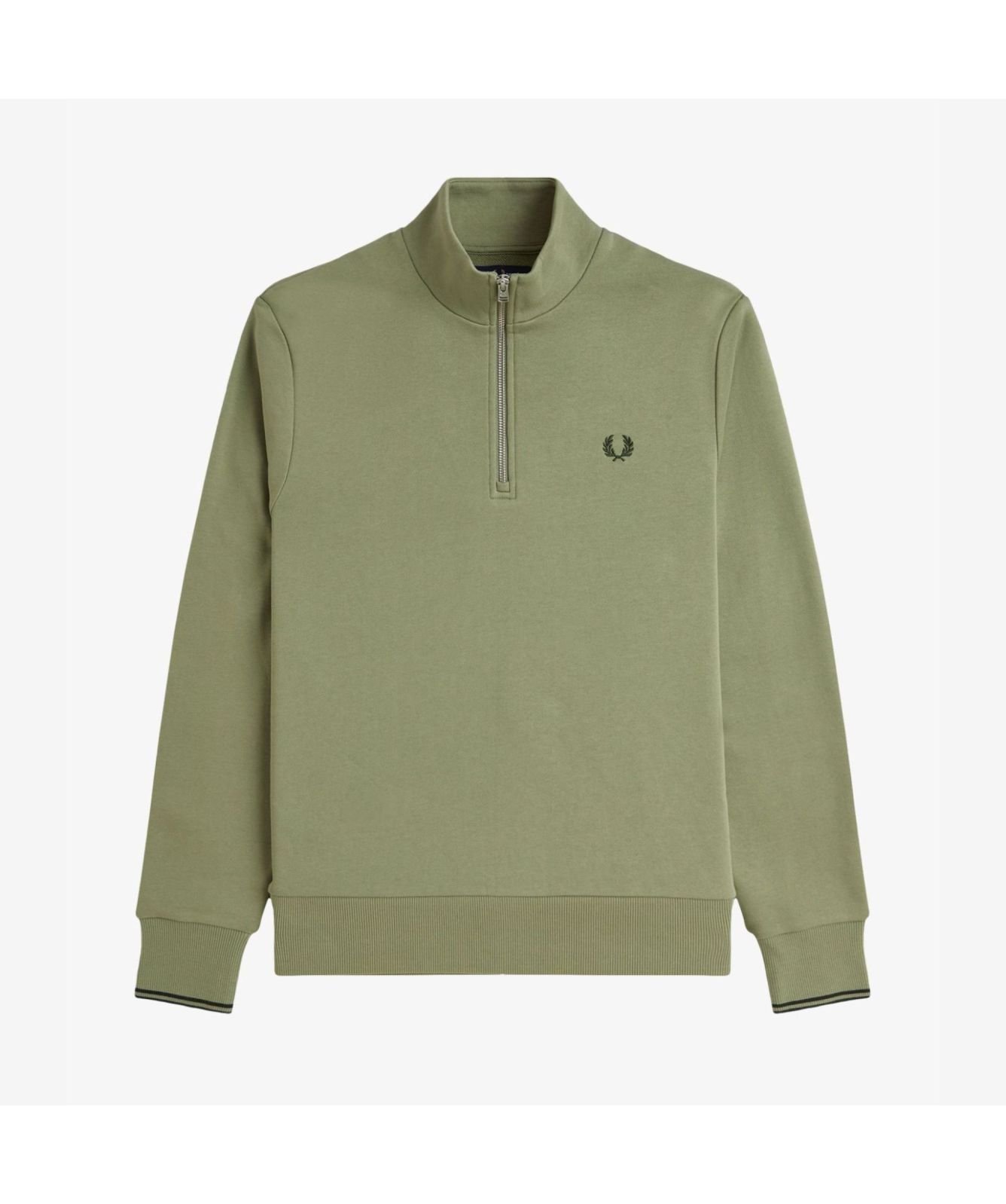 超美品　FRED PERRY Half Zip Sweatshirt Fred Perry Half Zip Sweatshirt (FPYM3574) - Sweatshirts