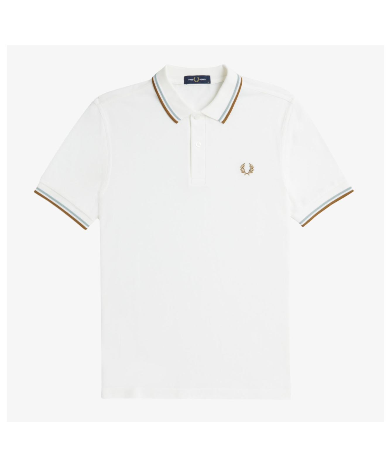 Fred Perry M3600 Twin Tipped Polo Shirt | Blue, Cream, Sage
