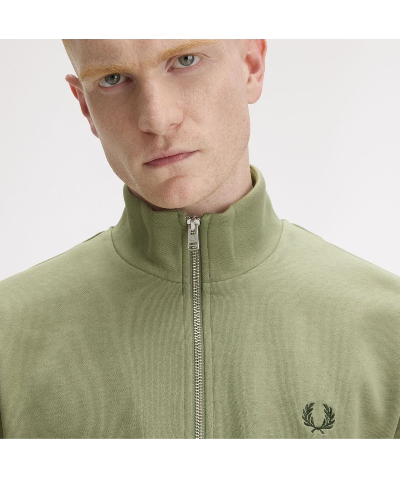 Forêt de pins | Pull à col zippé Country - Homme - Pure Laine