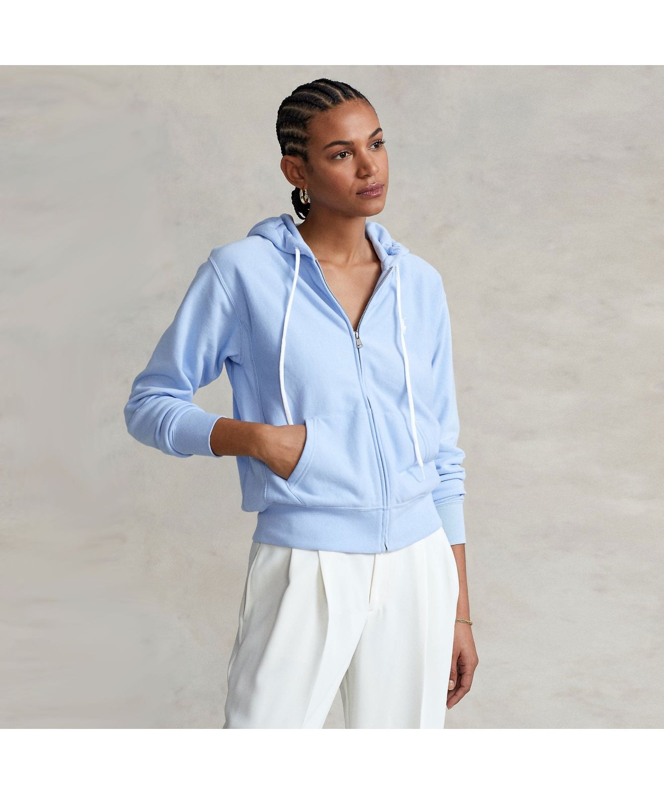 Polo Ralph Lauren Fleece Full-Zip Hoodie | Sky Blue