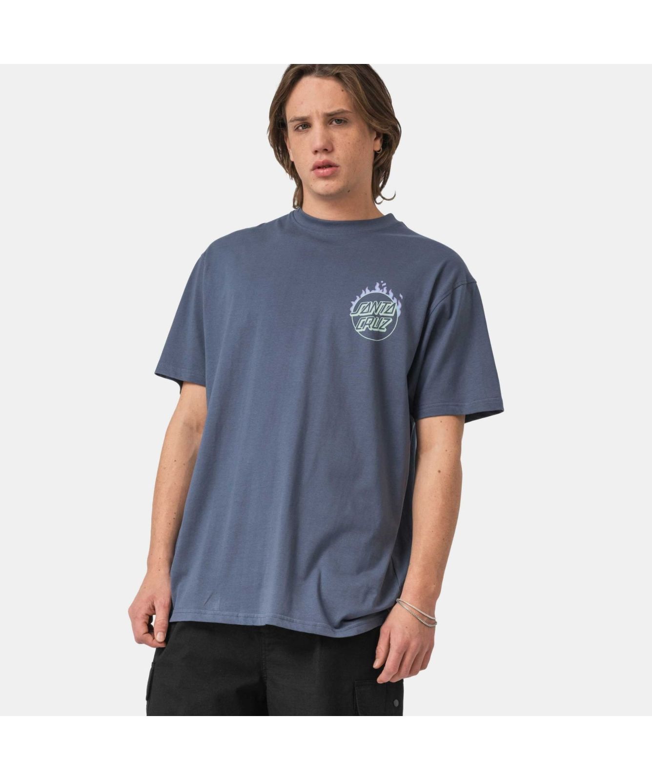 Santa Cruz Burnt Opus Oversized T-Shirt | Black-SCA-TEE-12917