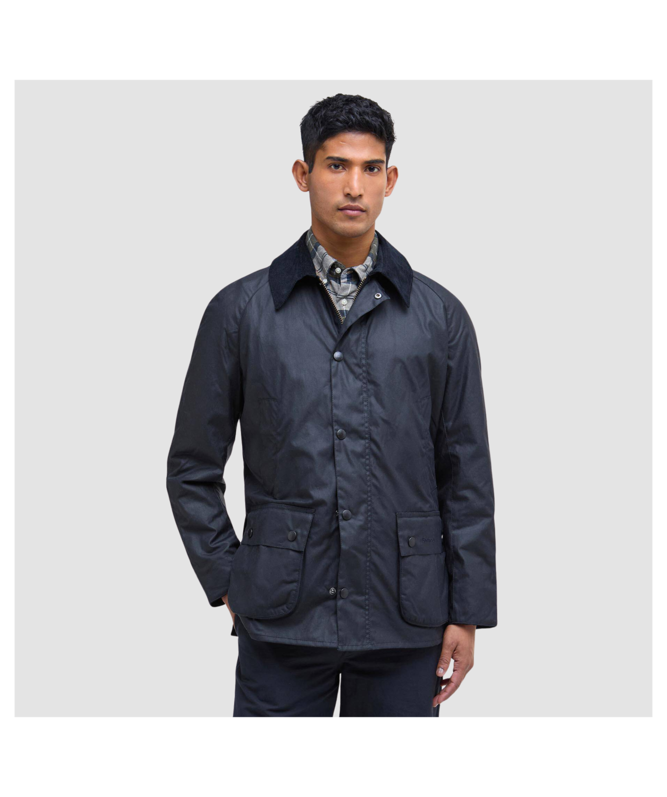 Barbour Men's Ashby Wax Jacket - Navy & Olive | Kular Fashion