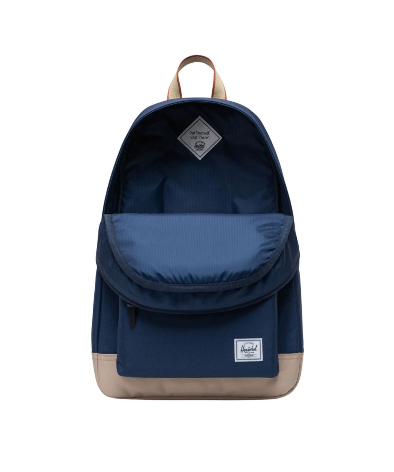 Herschel Heritage Backpack Navy Tan Herschel Supply Heritage Backpack  Beige, Navy, Brown, 11383