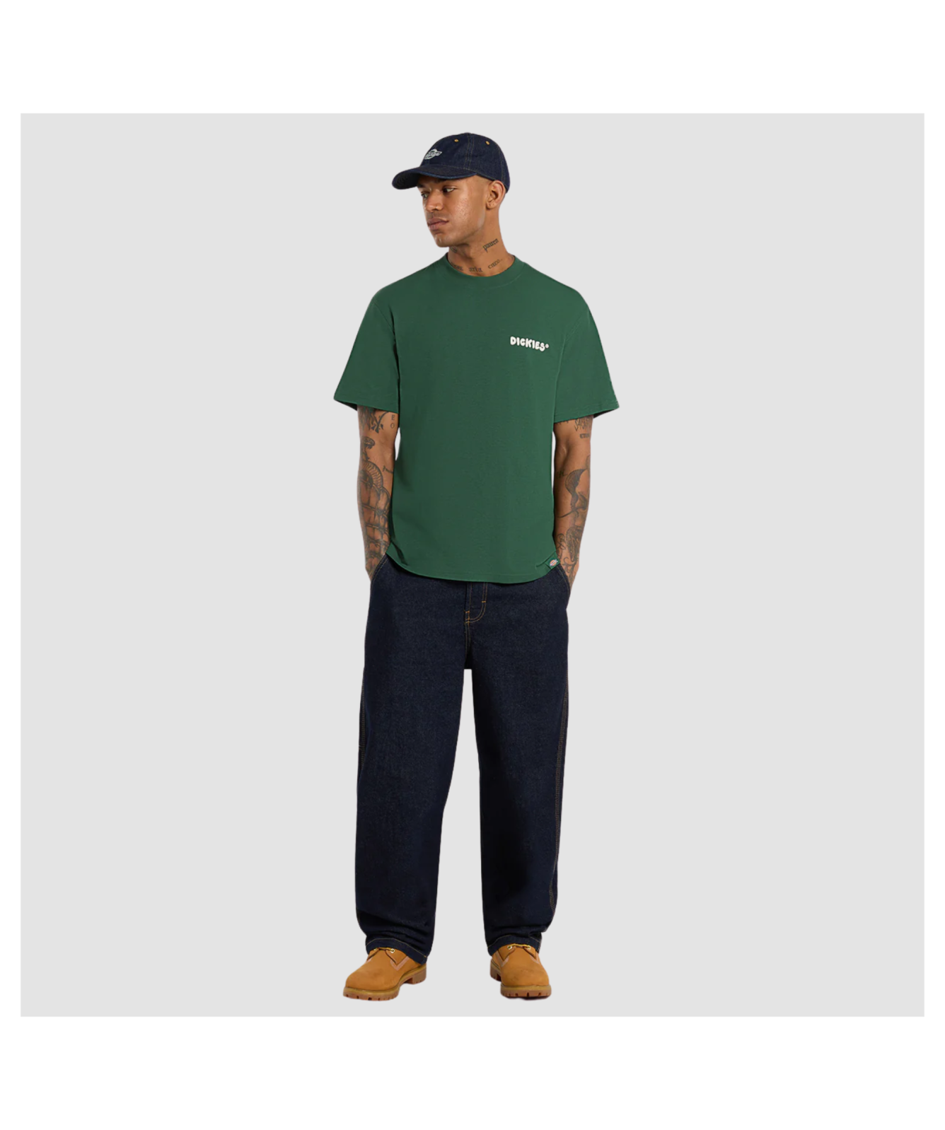 Dickies T-shirt Uomo Maniche Corte Con Tasca - Verde Muschio, XXL, Tecnologia Temp-iQ Rinfrescante - 2