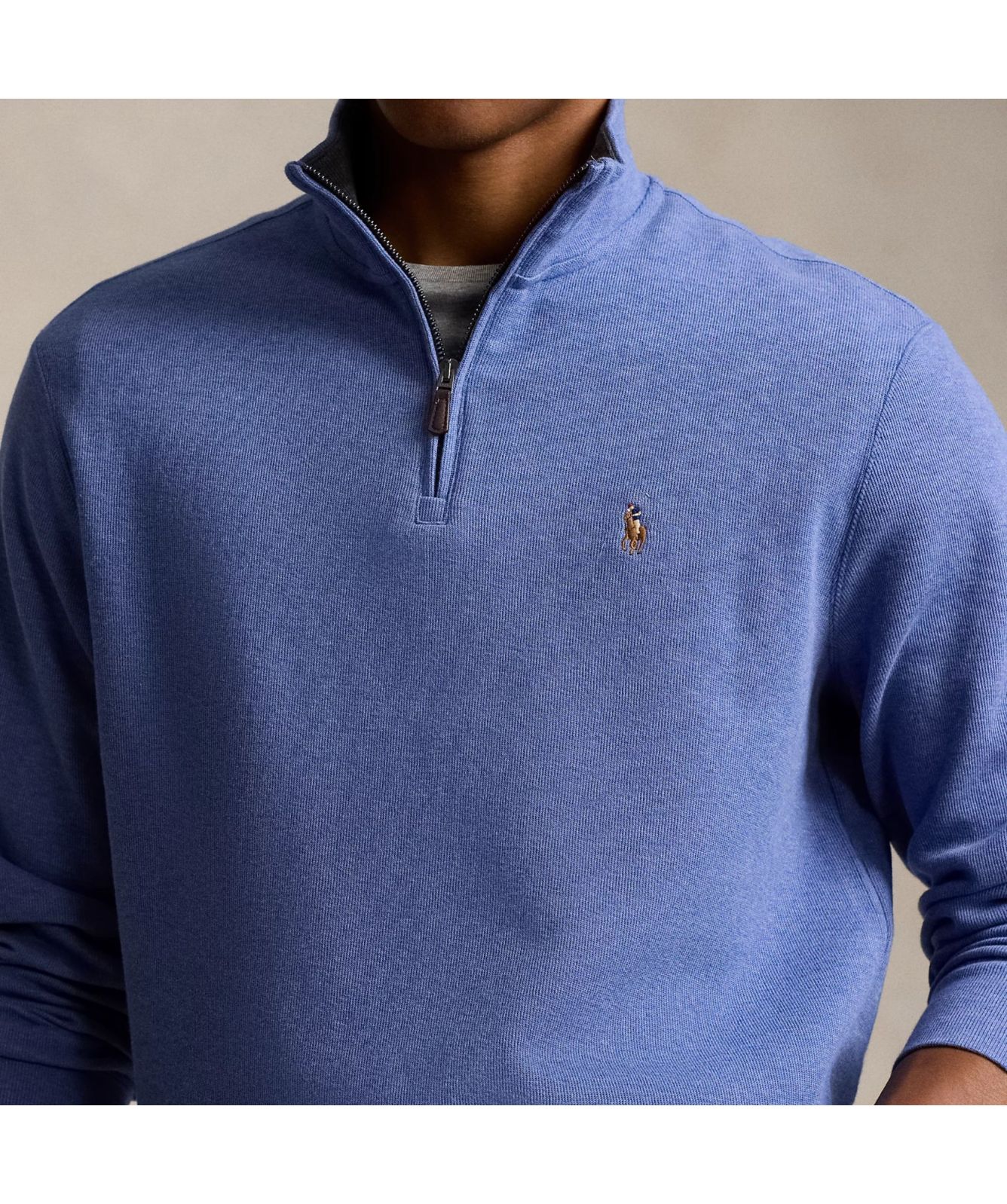 Polo Ralph Lauren Classic ¼ Zip Jumper | brown-710877001011