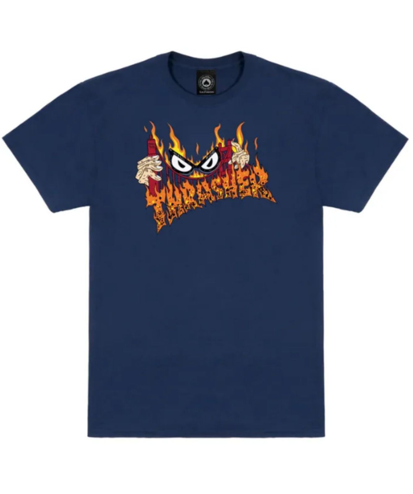 Thrasher Fire Shirt Santa Cruz Thrasher Mens Fire Logo Short