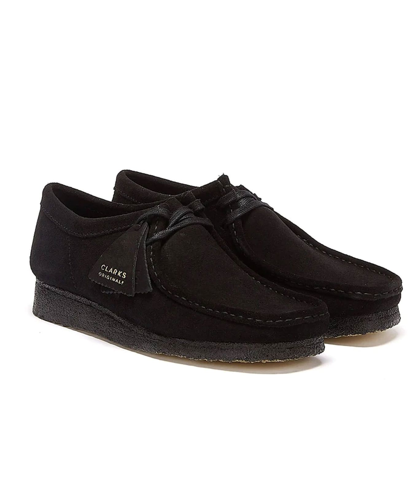 clarks wallabee blacke suede 2615551
